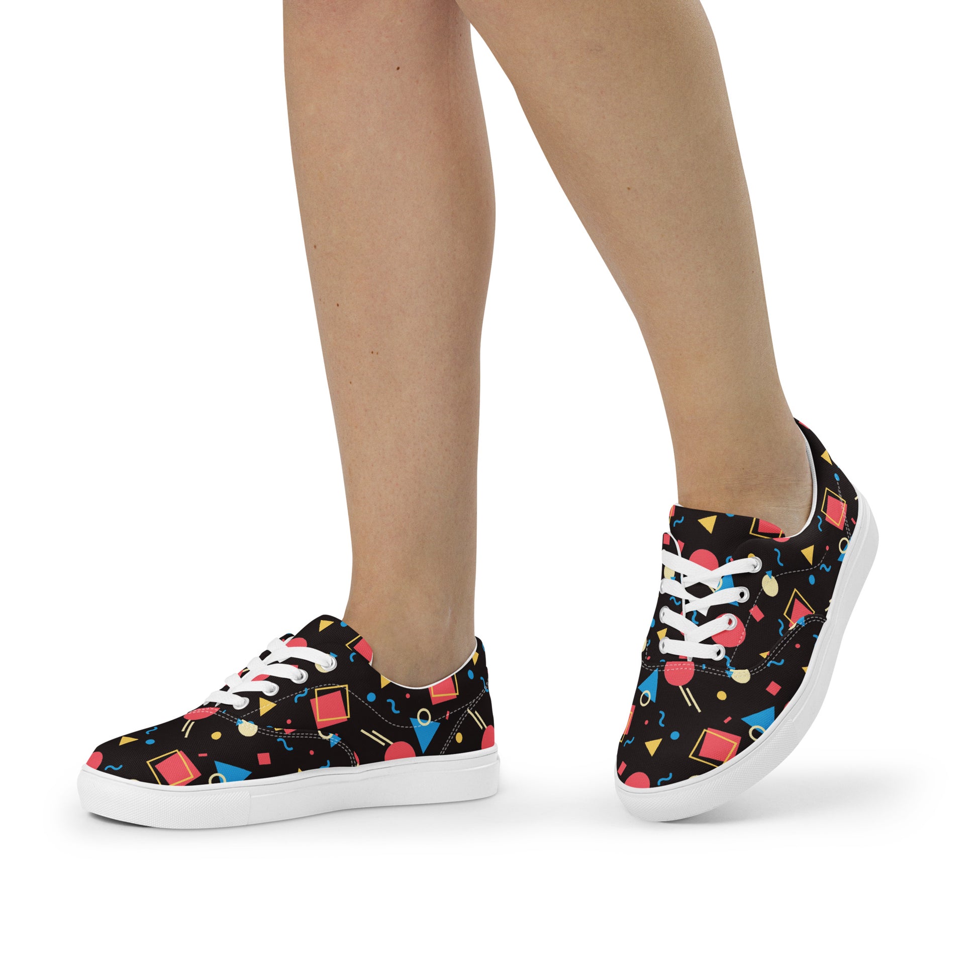 WATERMELON SUMMER Women’s Lace-Up Canvas Shoes - SOULSKY