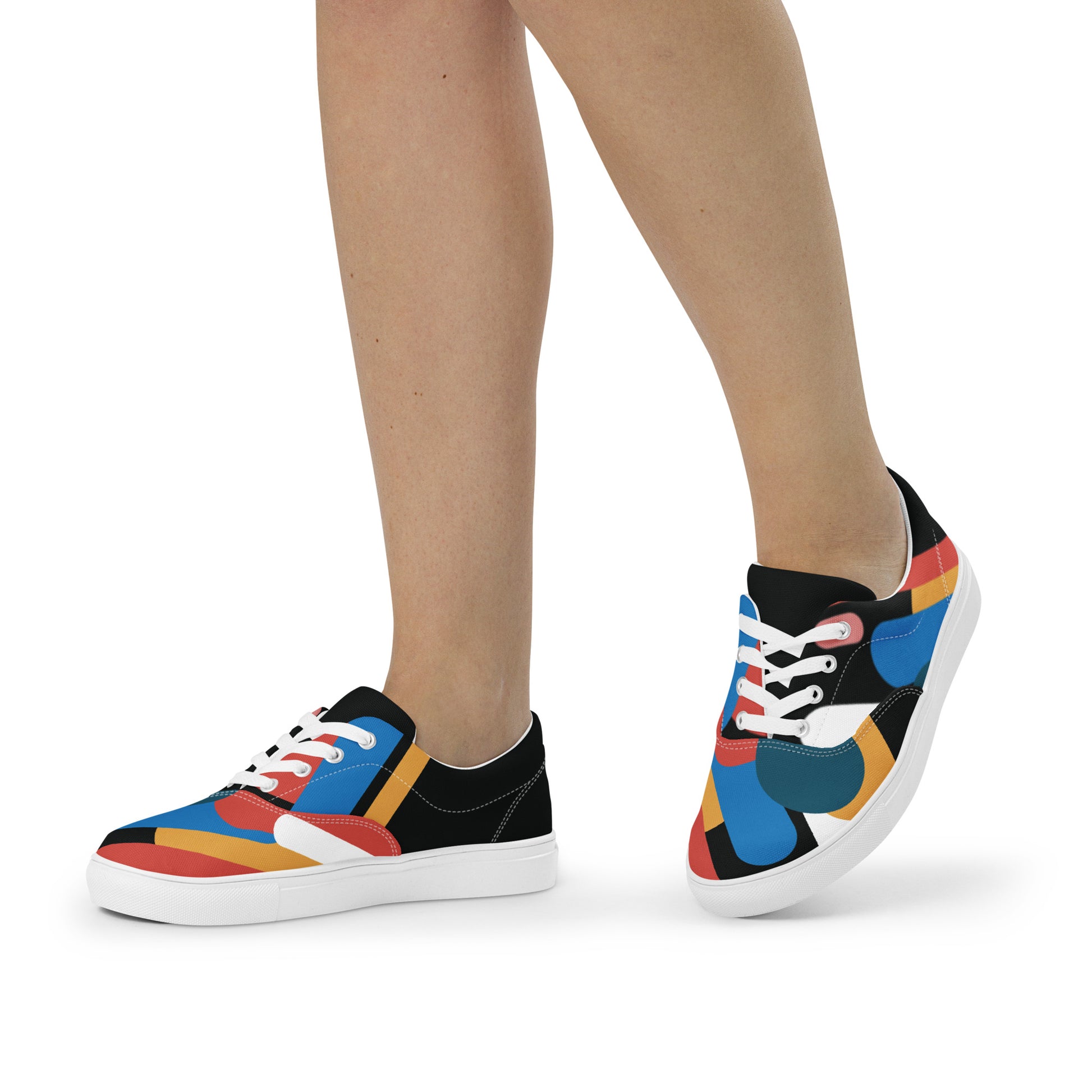 LIGHT STREAK Women’s Lace-Up Canvas Shoes - SOULSKY