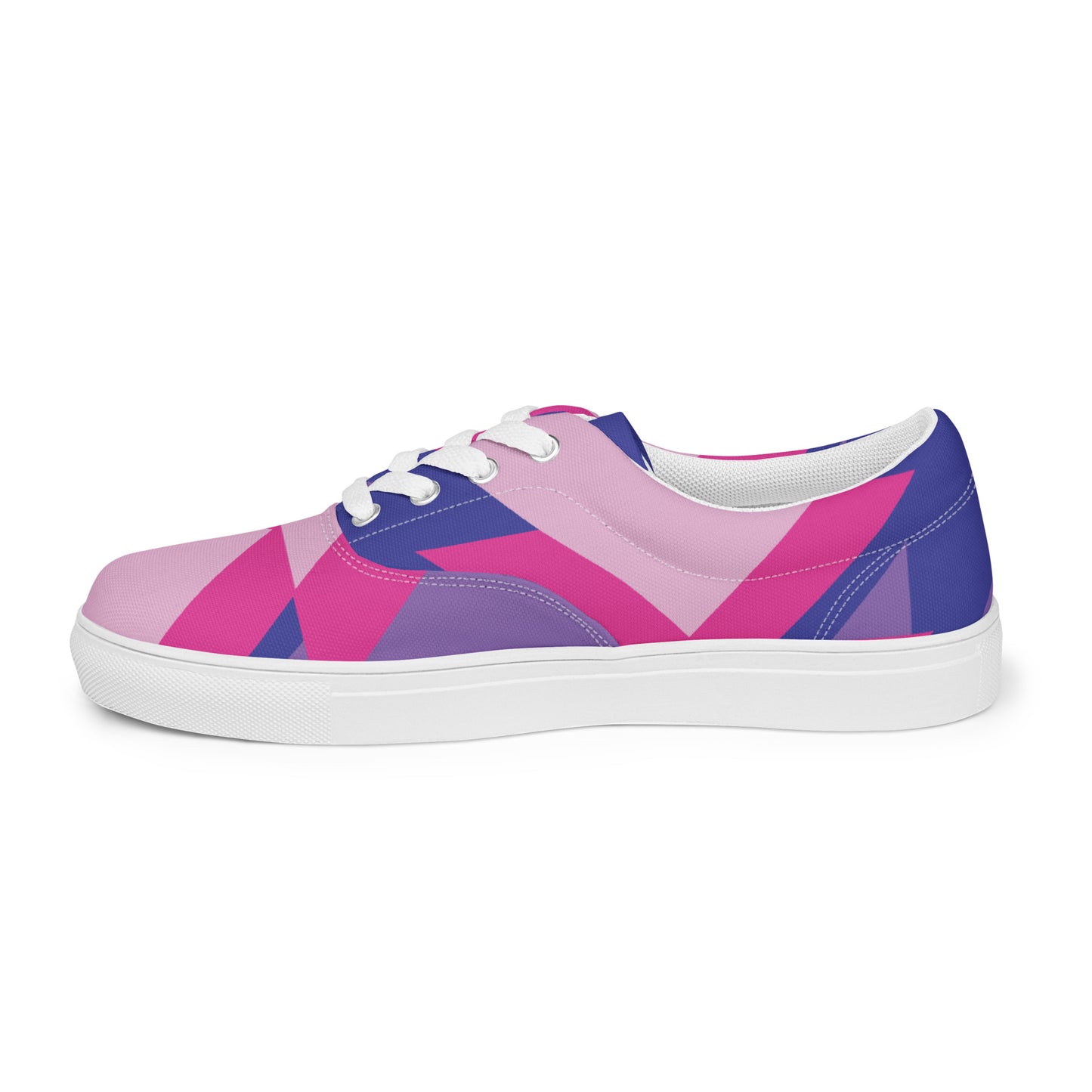 BE BRAVE Women’s Lace-Up Canvas Shoes (Pink)