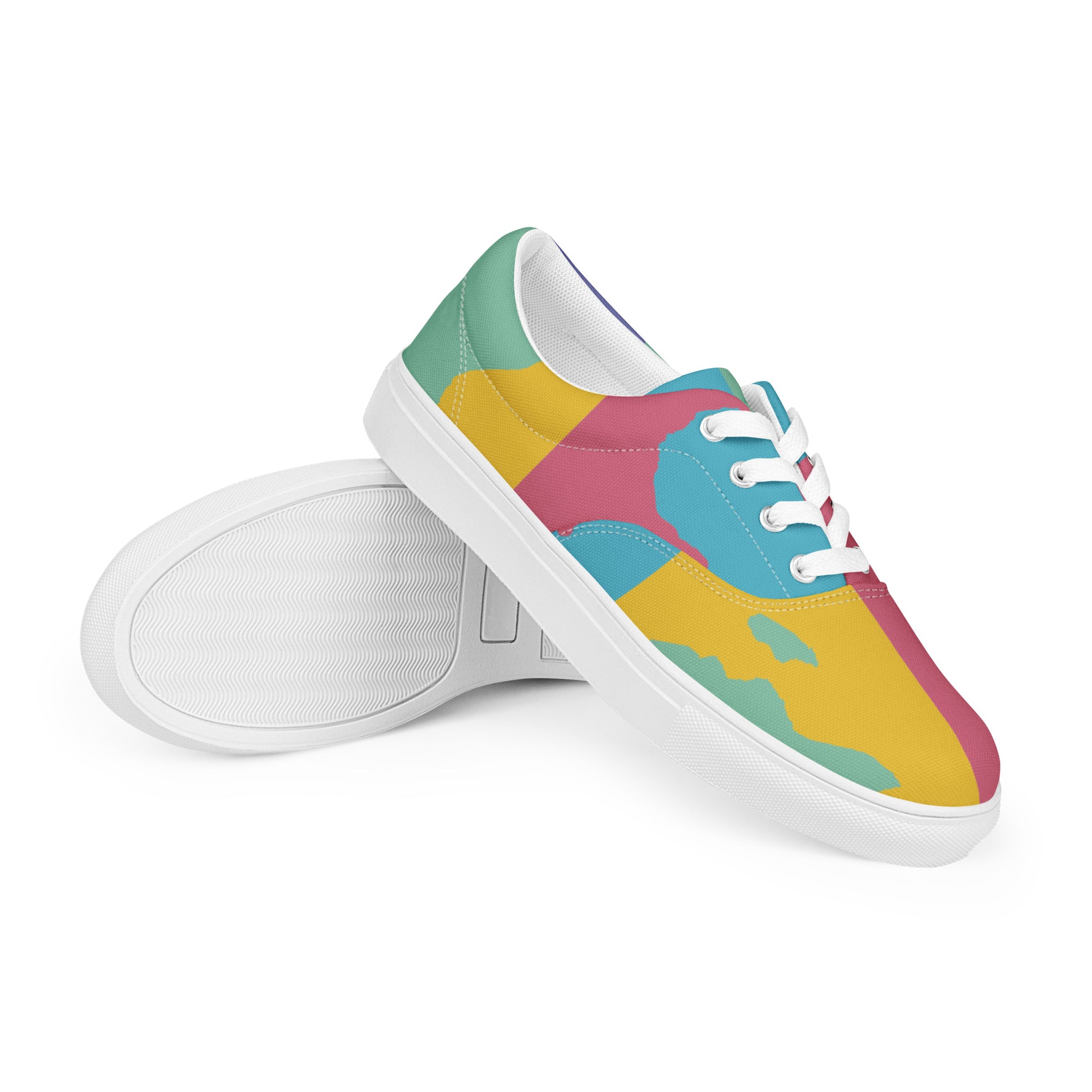 AFRICA WARHOL Women’s Lace-Up Canvas Shoes (Retro) - SOULSKY