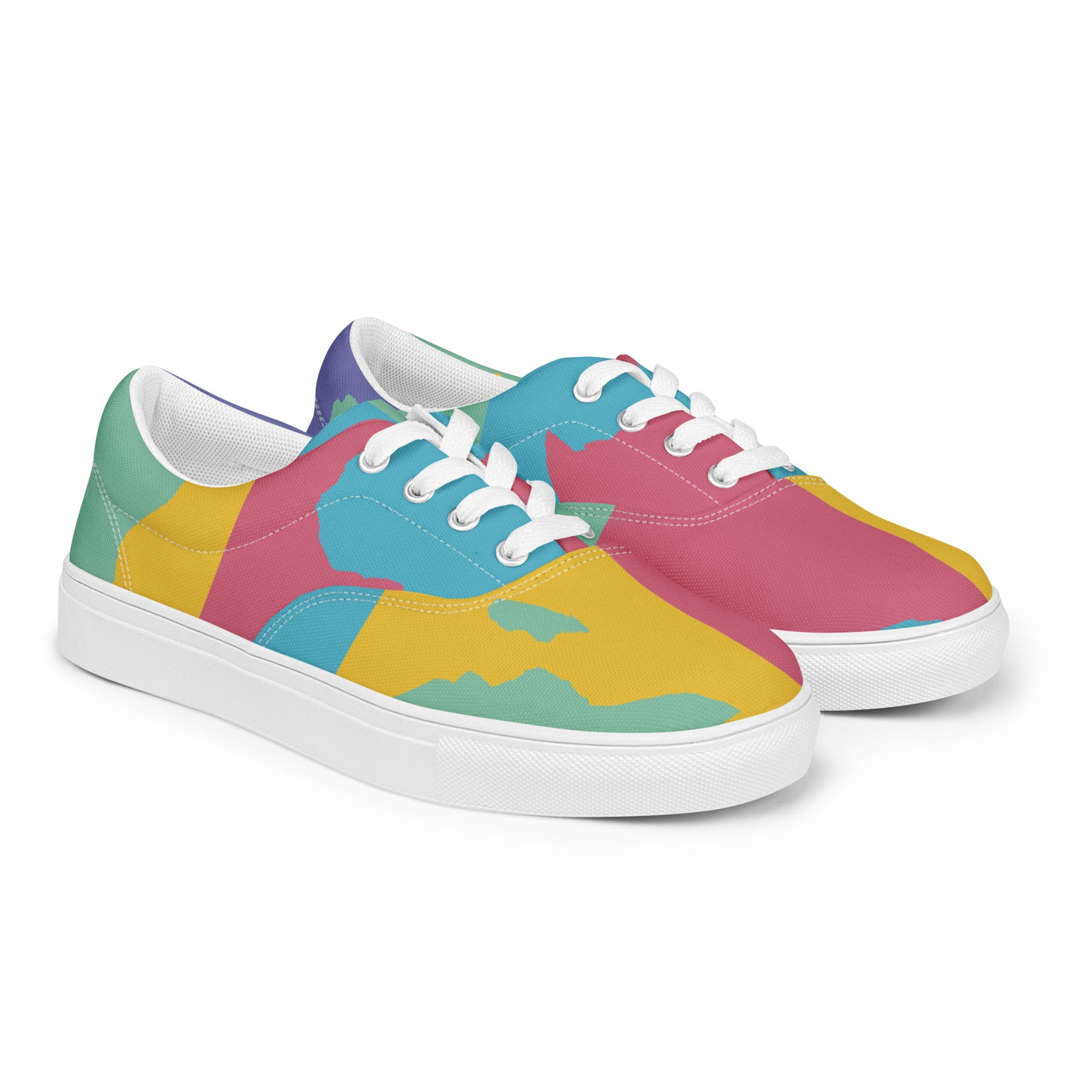 AFRICA WARHOL Women’s Lace-Up Canvas Shoes (Retro) - SOULSKY