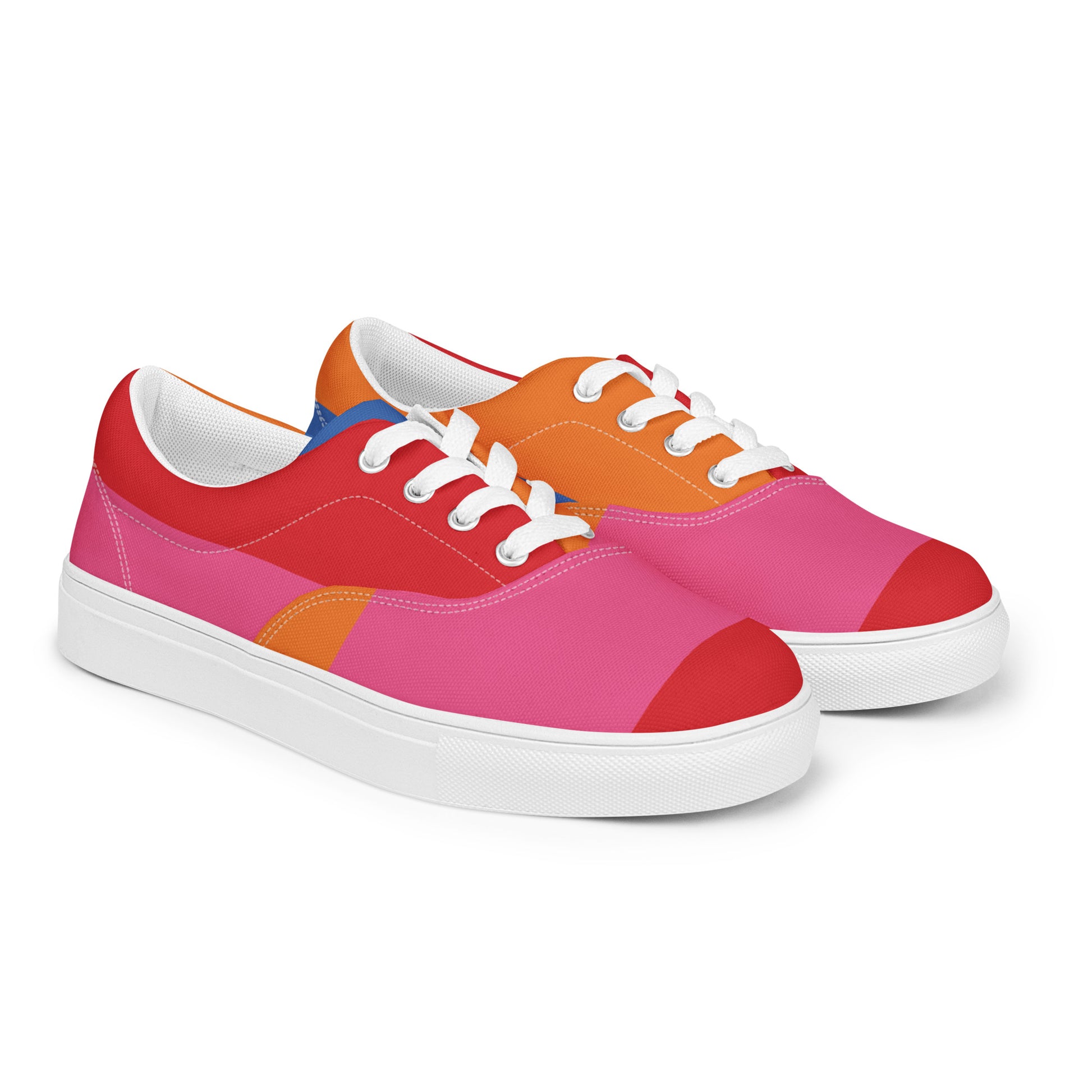 COLORFUL Women’s Lace-Up Canvas Shoes (80's Flow) - SOULSKY