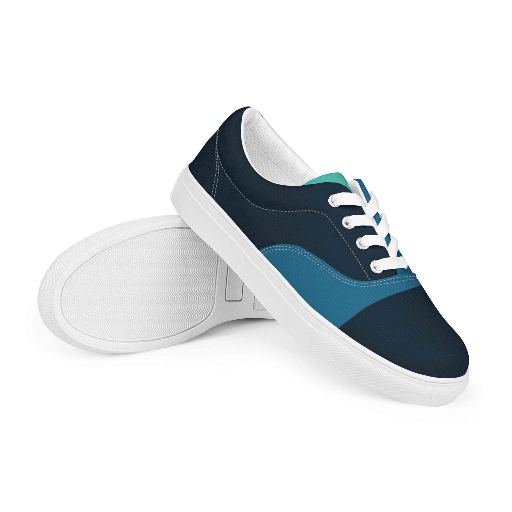 OCEAN DEPTHS Women’s Lace-Up Canvas Shoes - SOULSKY