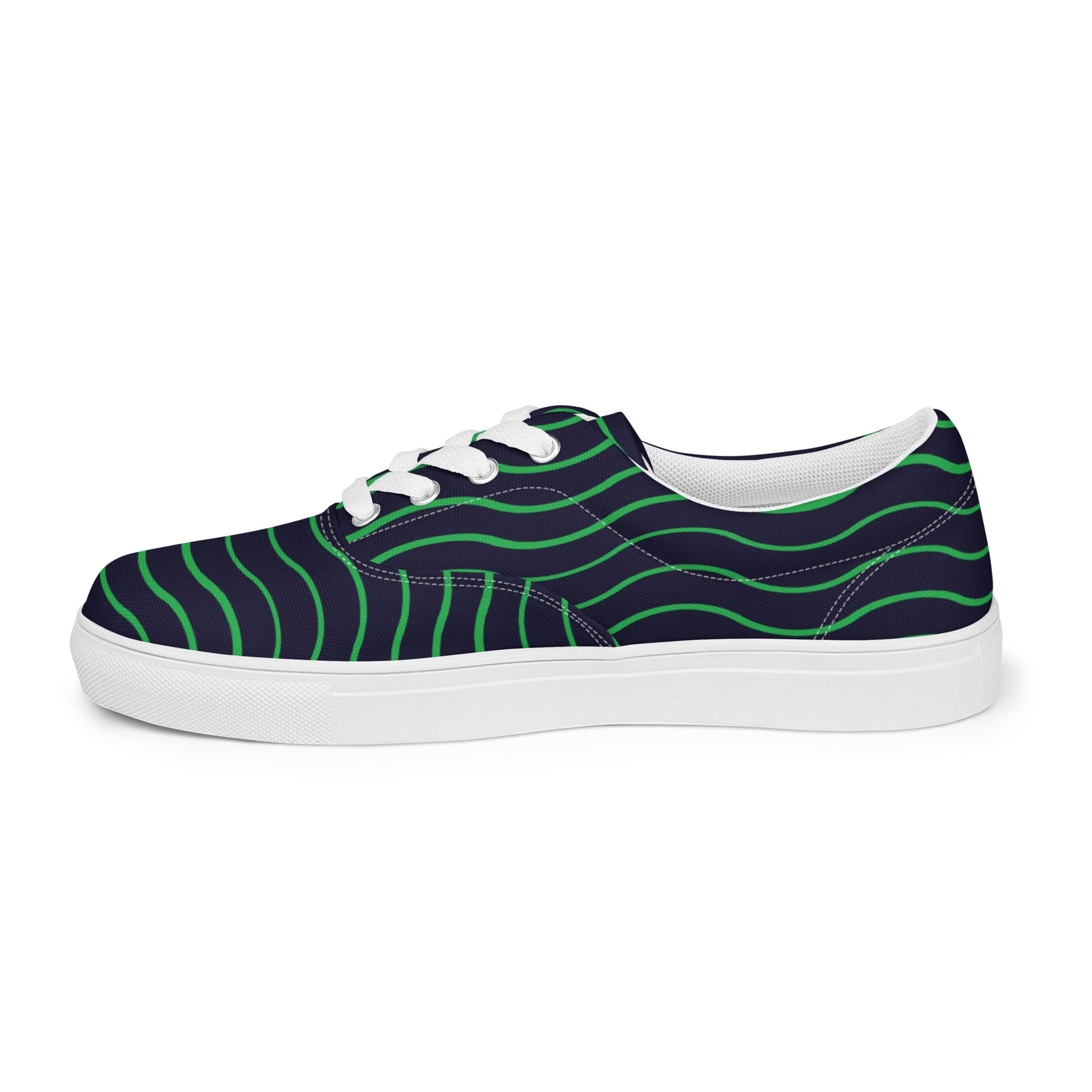 BE LIKE WATER Women’s Lace-Up Canvas Shoes - SOULSKY