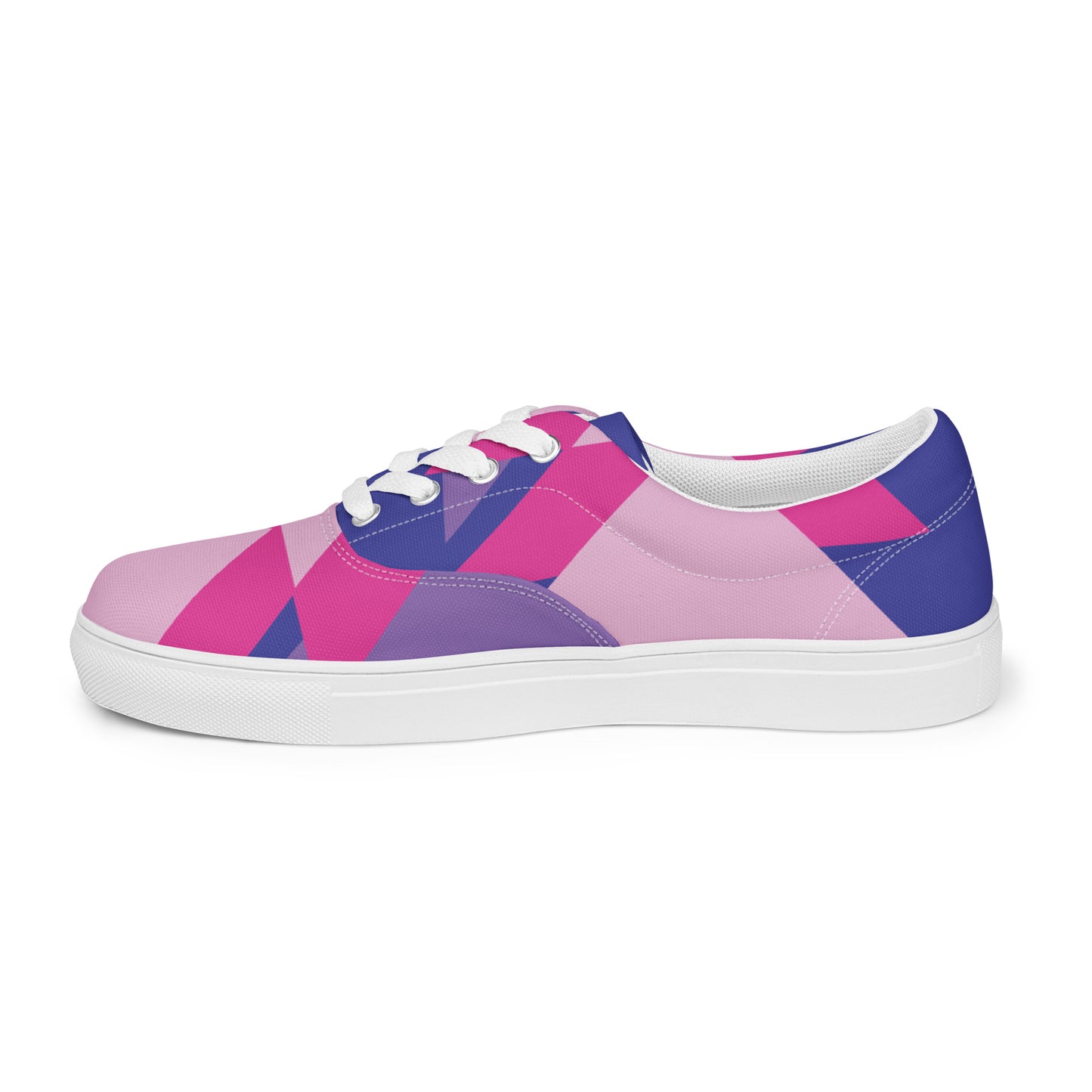 BE BRAVE Women’s Lace-Up Canvas Shoes (Pink)