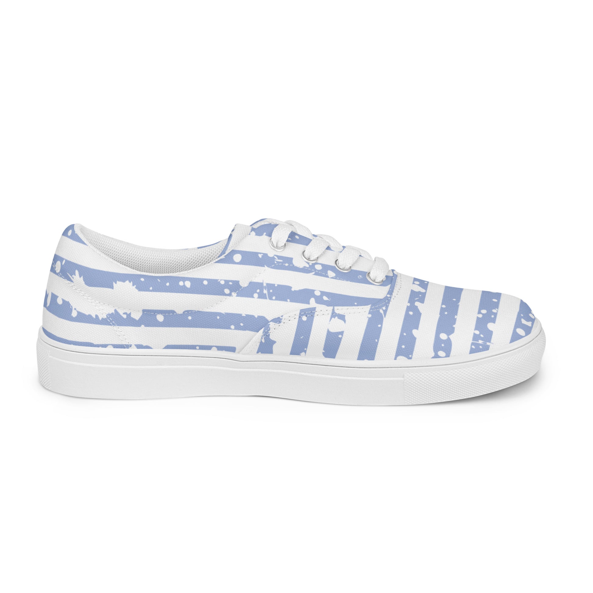 SHINE BRIGHT Women’s Lace-Up Canvas Shoes (Light Blue) - SOULSKY