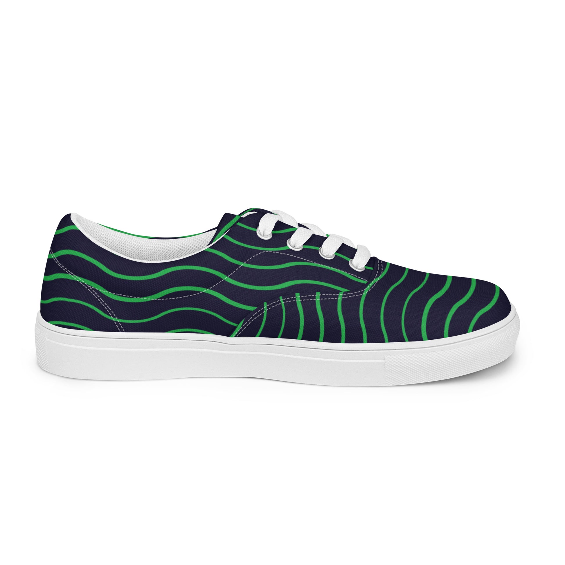 BE LIKE WATER Women’s Lace-Up Canvas Shoes - SOULSKY