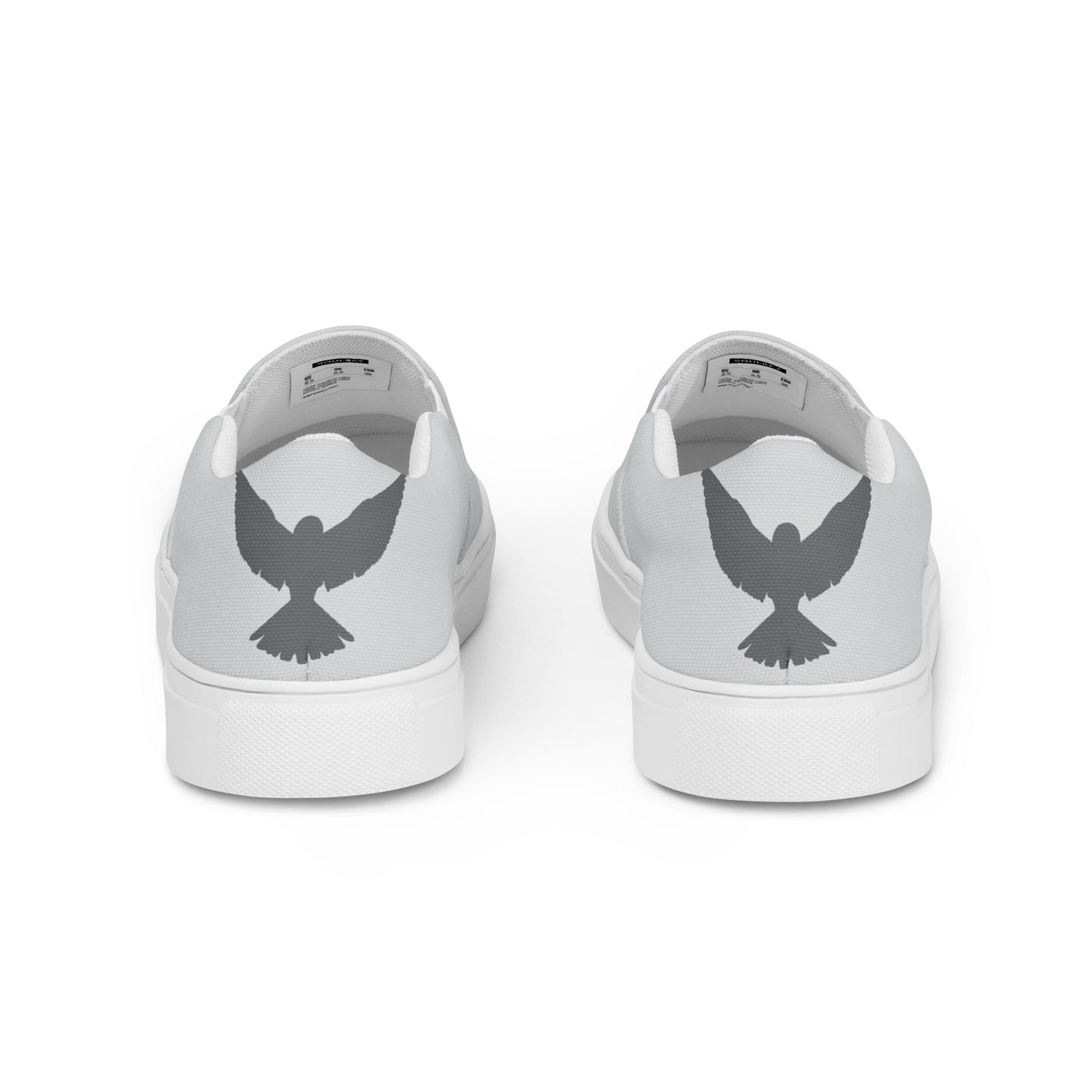 NEVER LOSE HOPE Women’s Slip-On Canvas Shoess (Gray)