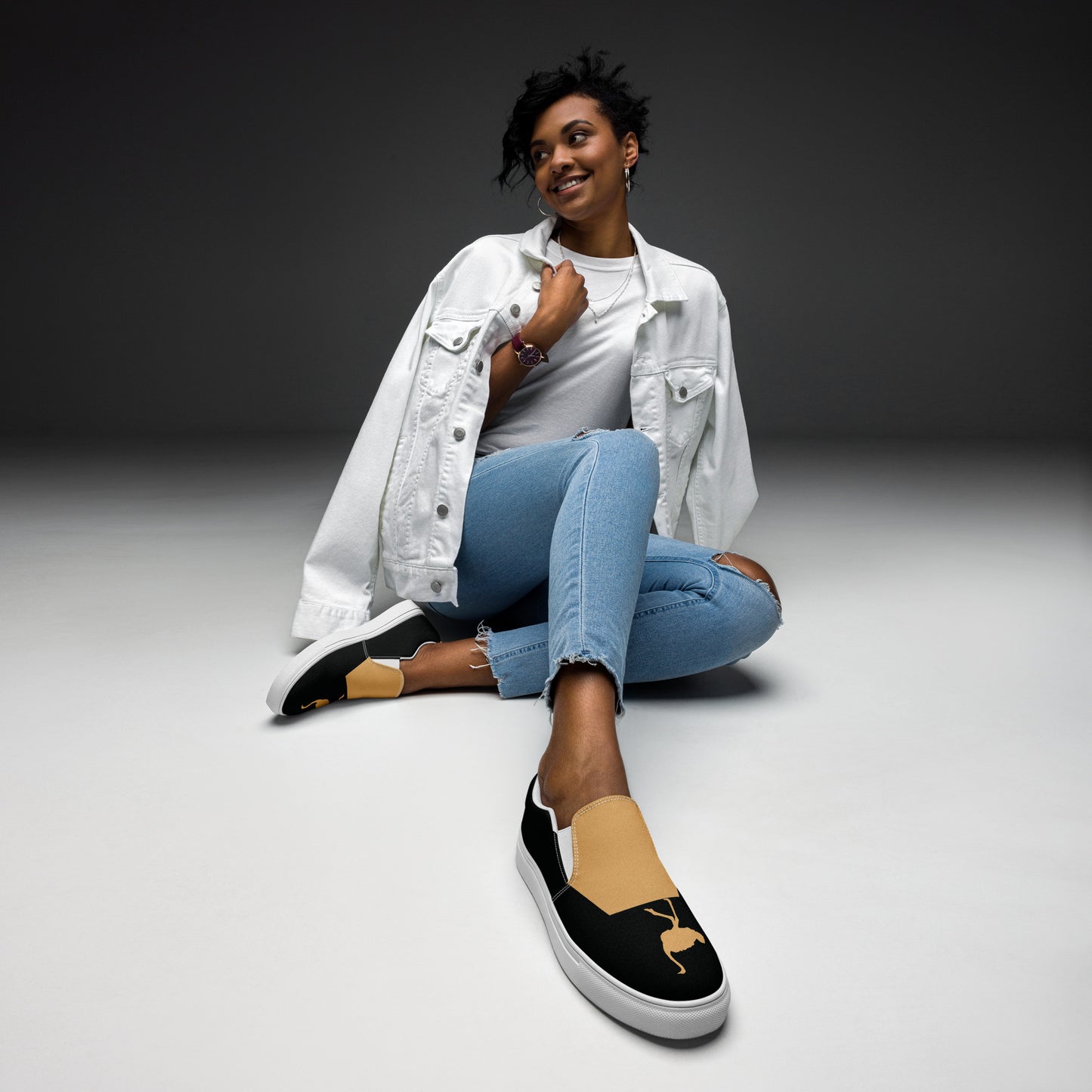 BE YOURSELF Women’s Slip-On Canvas Shoes