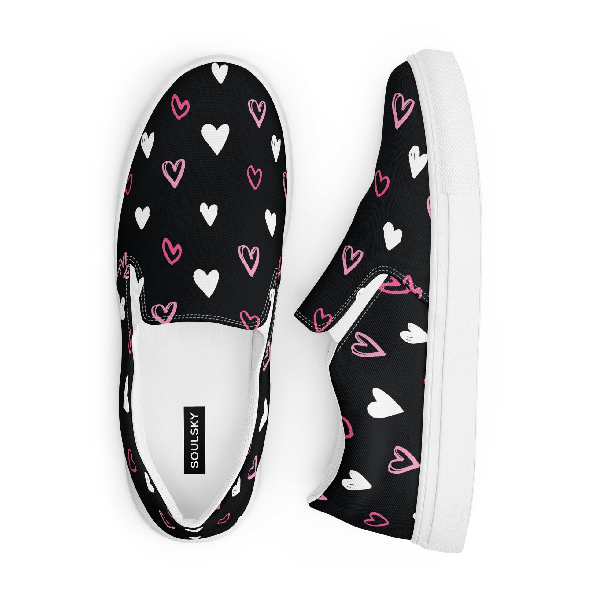 BE MY VALENTINE Women’s Slip-On Canvas Shoes - SOULSKY