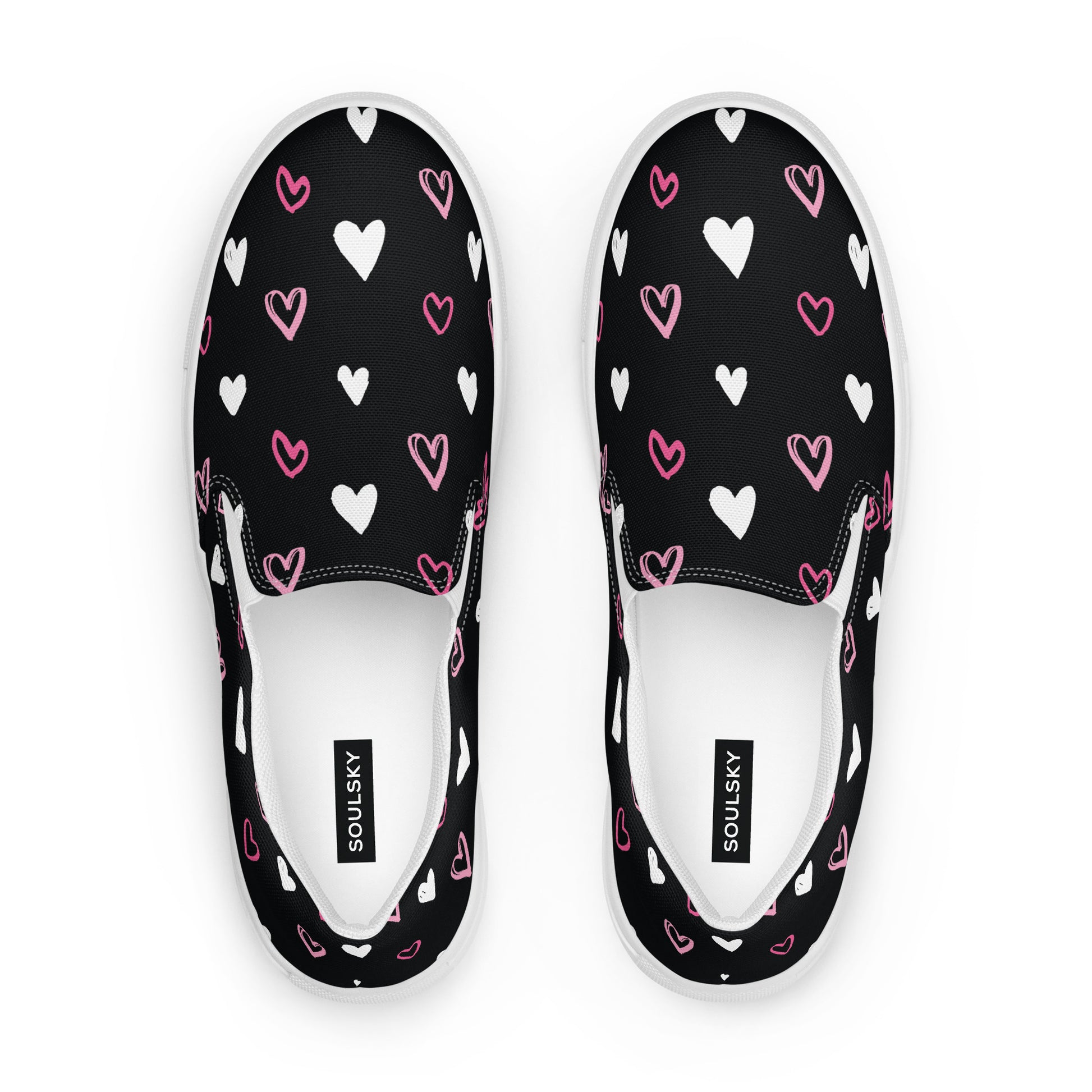 BE MY VALENTINE Women’s Slip-On Canvas Shoes - SOULSKY