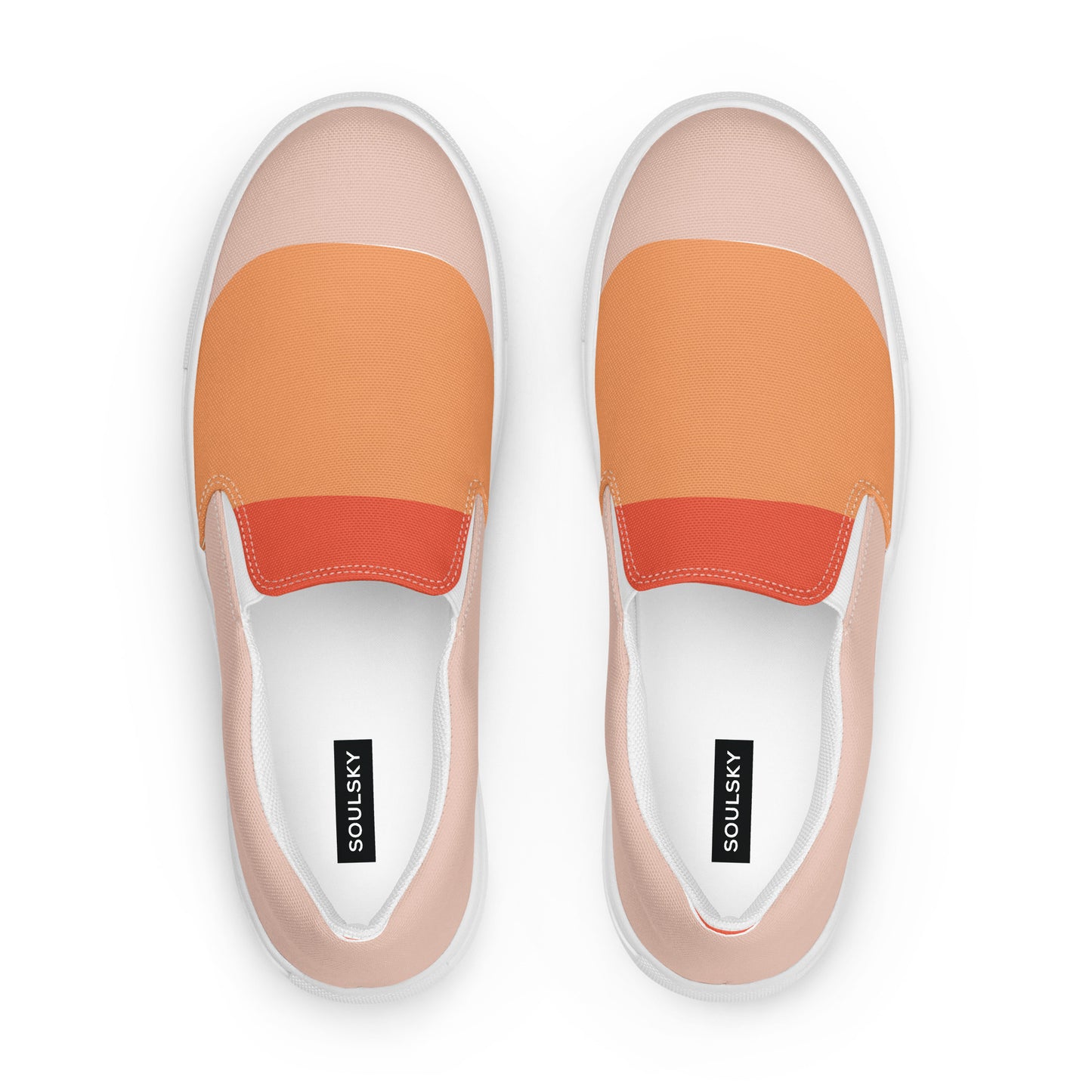OCEAN CALM Women’s Slip-On Canvas Shoes (Orange)