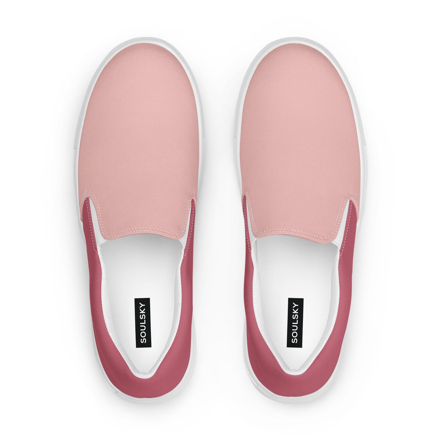 Women’s Slip-On Canvas Shoes (Pink, Mauve)