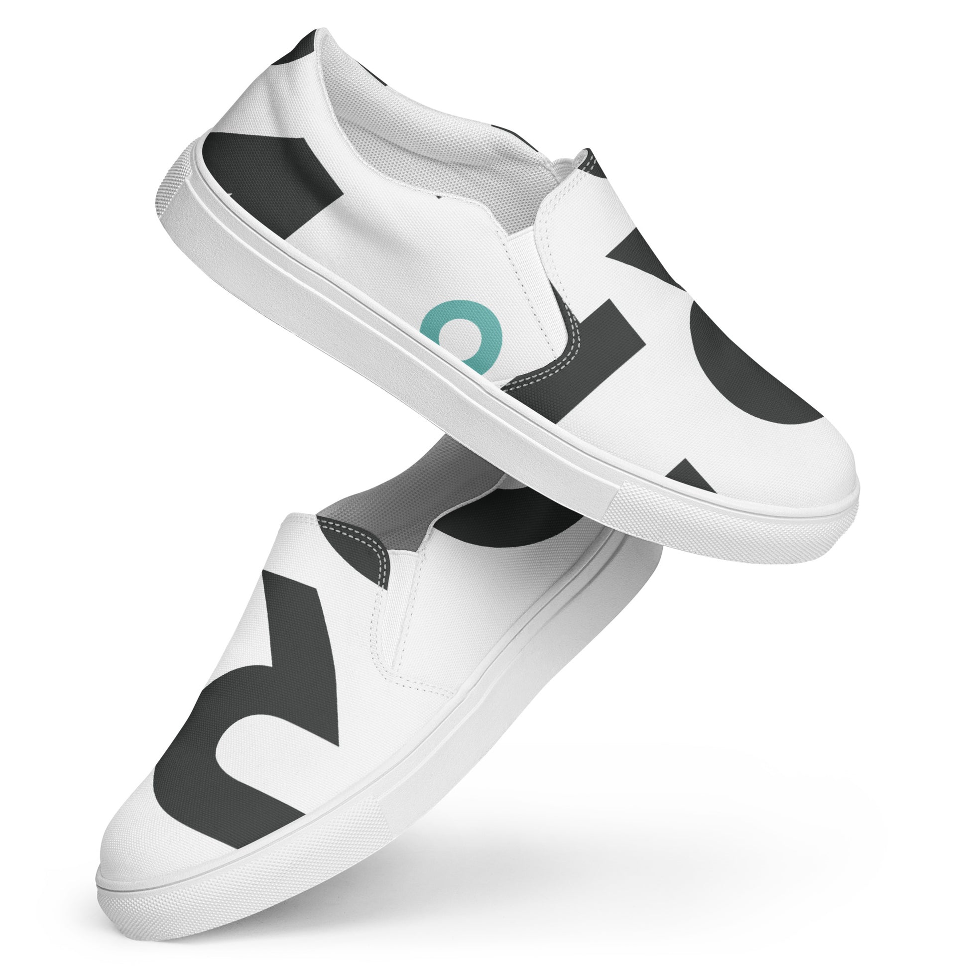 AFRICA IS THE FUTURE Women’s Slip-On Canvas Shoes (White) - SOULSKY