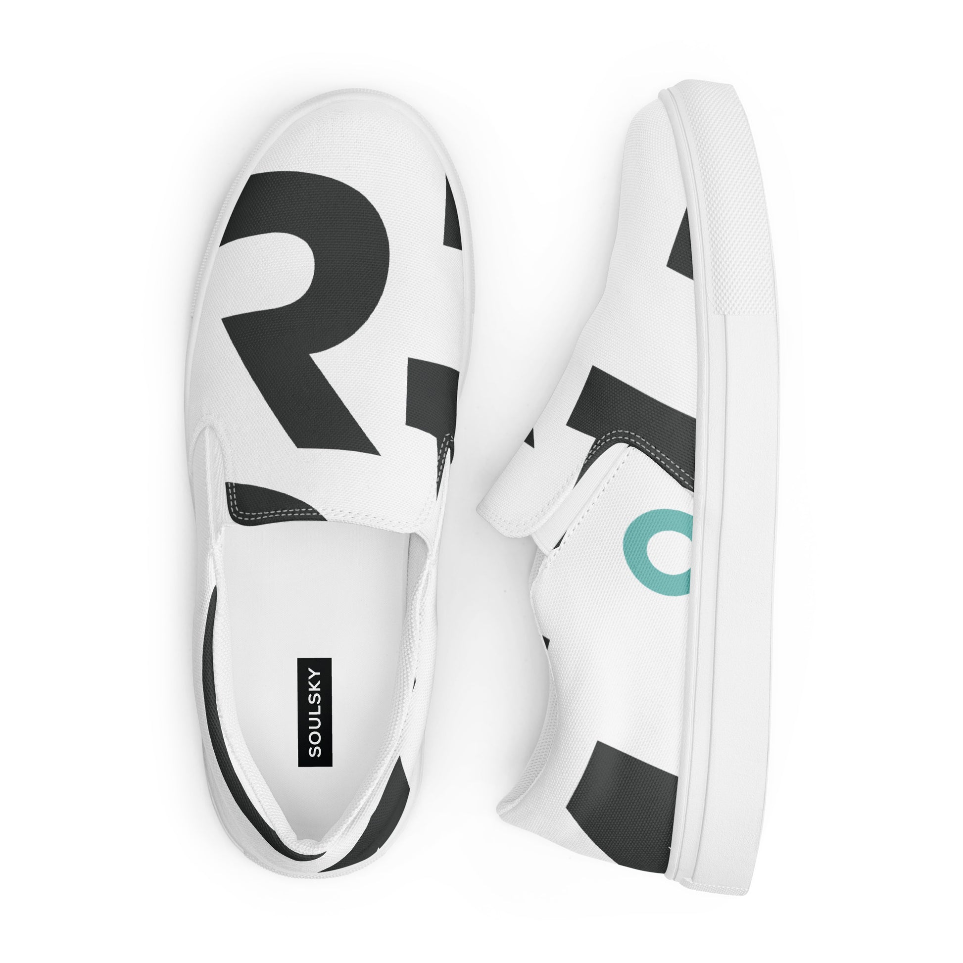 AFRICA IS THE FUTURE Women’s Slip-On Canvas Shoes (White) - SOULSKY