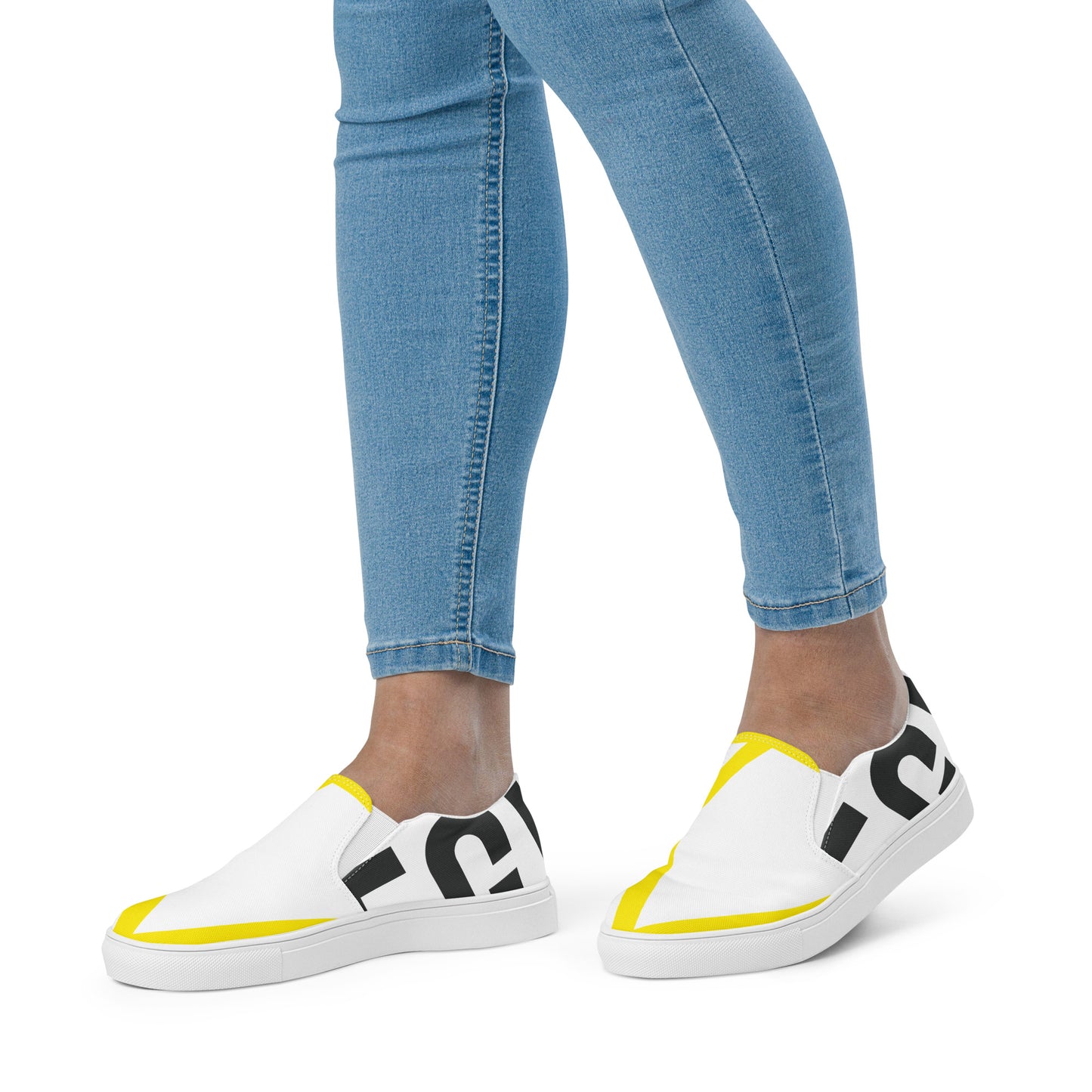 EGYPT Women’s Slip-On Canvas Shoes (White)