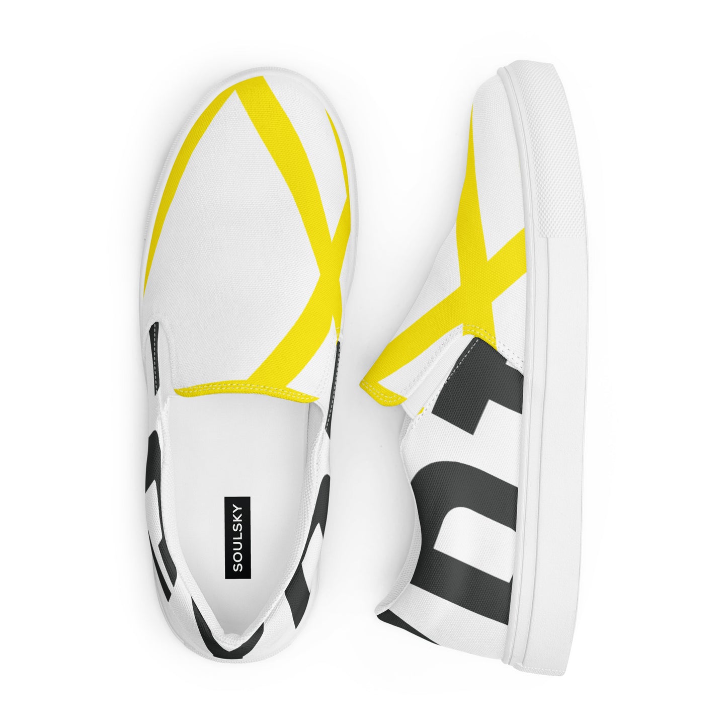 EGYPT Women’s Slip-On Canvas Shoes (White)