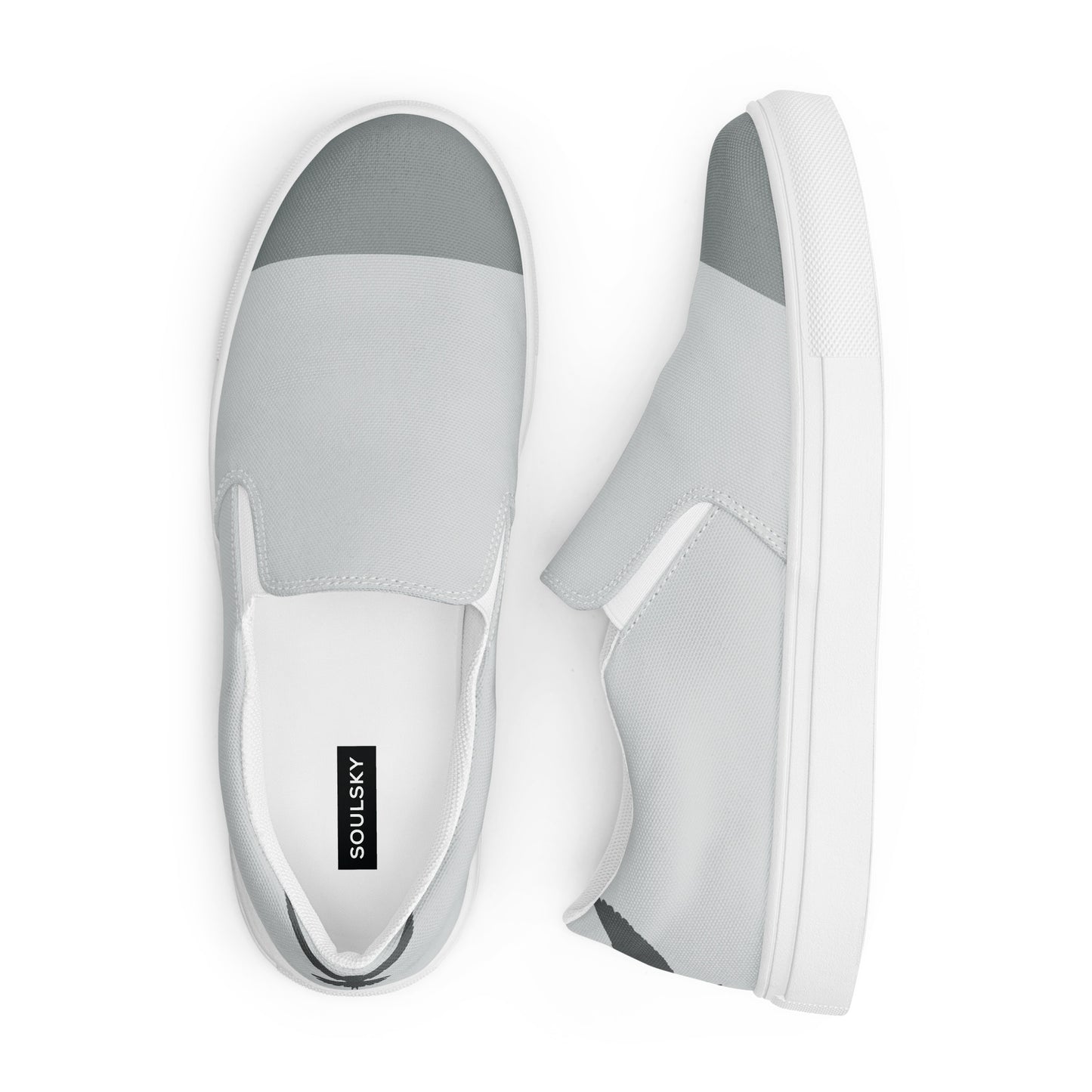 NEVER LOSE HOPE Women’s Slip-On Canvas Shoess (Gray)