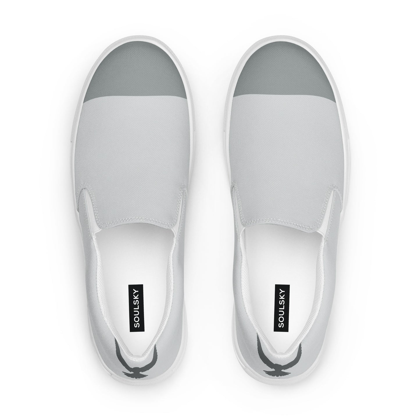 NEVER LOSE HOPE Women’s Slip-On Canvas Shoess (Gray)