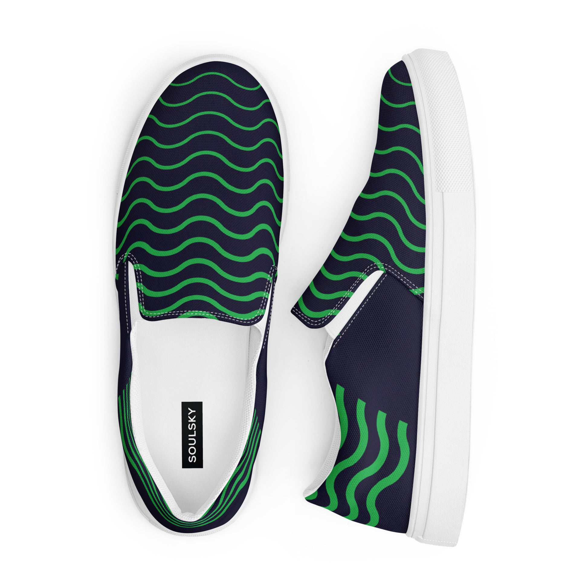 BE LIKE WATER Women’s Slip-On Canvas Shoes - SOULSKY