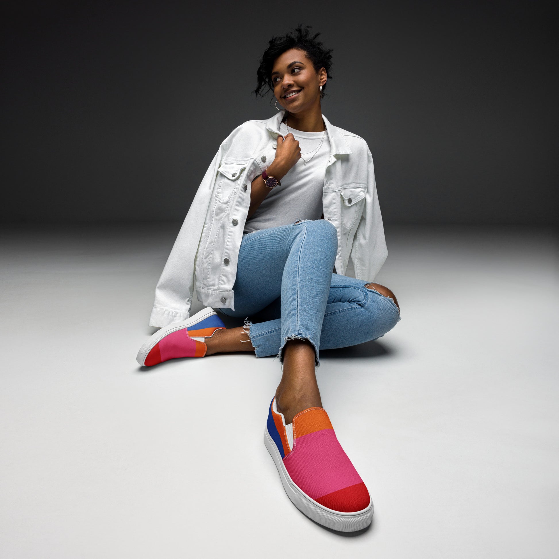 COLORFUL Women’s Slip-On Canvas Shoes (80's Flow) - SOULSKY