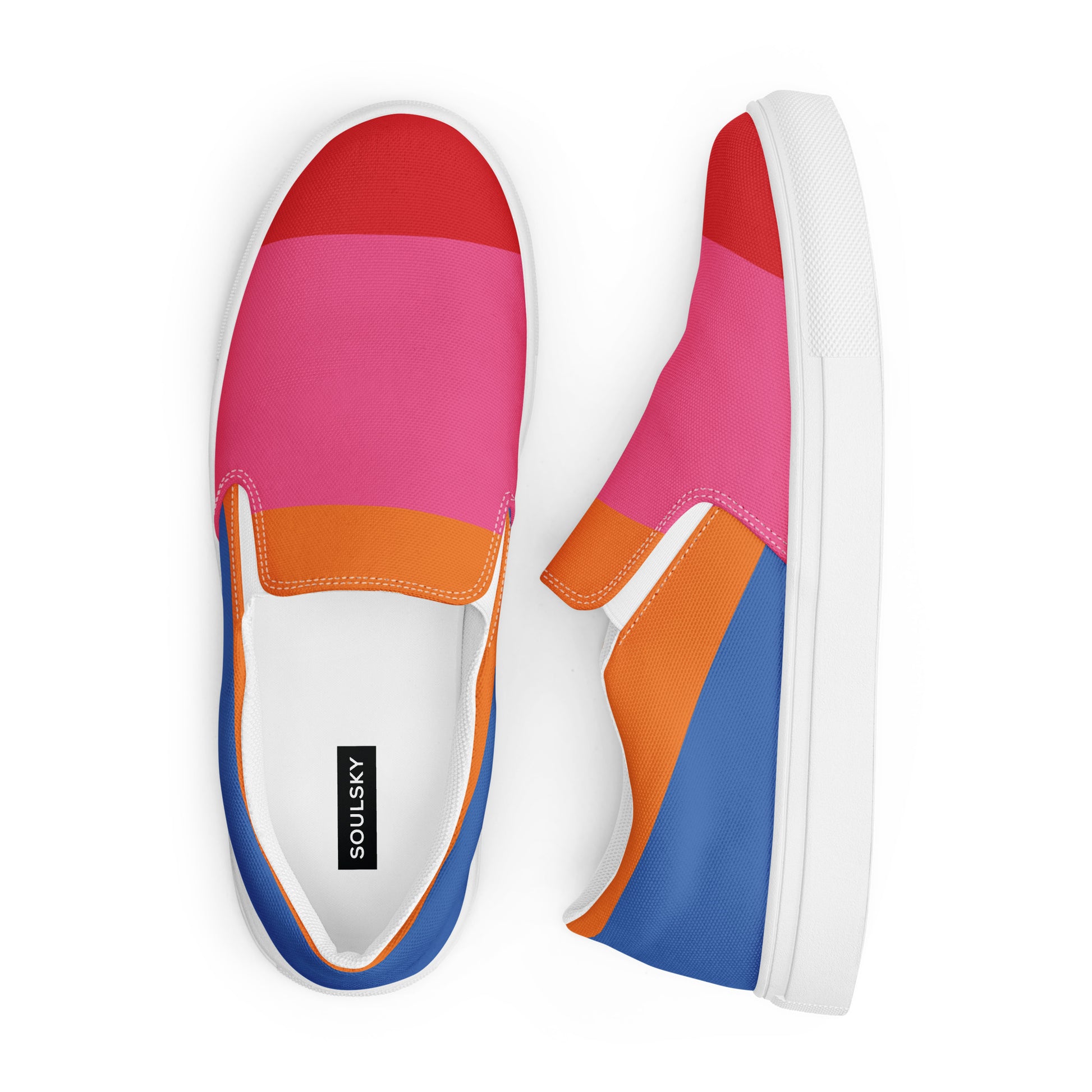 COLORFUL Women’s Slip-On Canvas Shoes (80's Flow) - SOULSKY