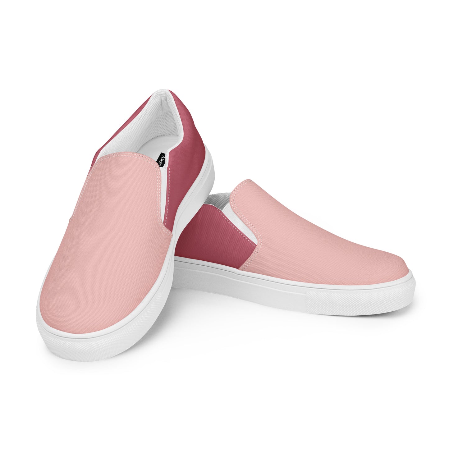 Women’s Slip-On Canvas Shoes (Pink, Mauve)