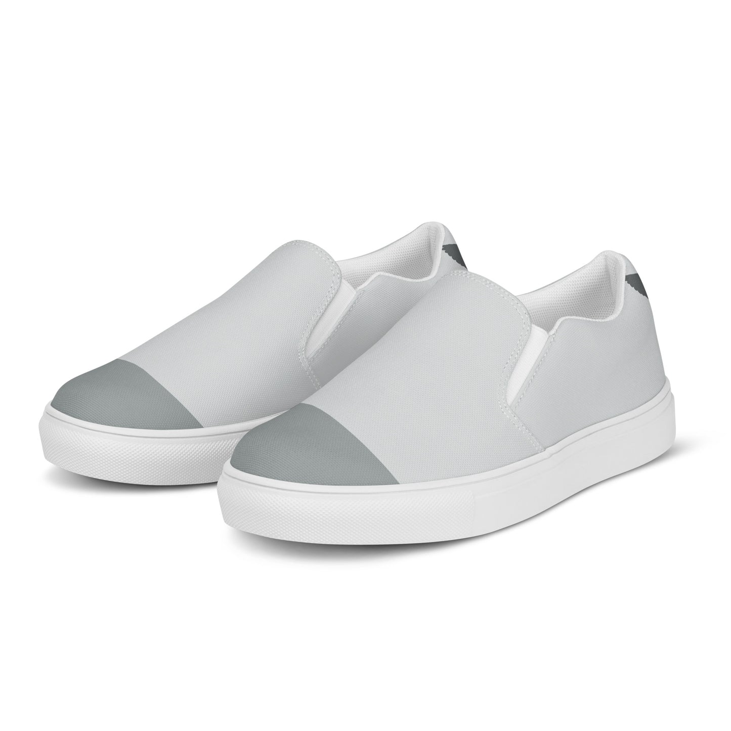 NEVER LOSE HOPE Women’s Slip-On Canvas Shoess (Gray)