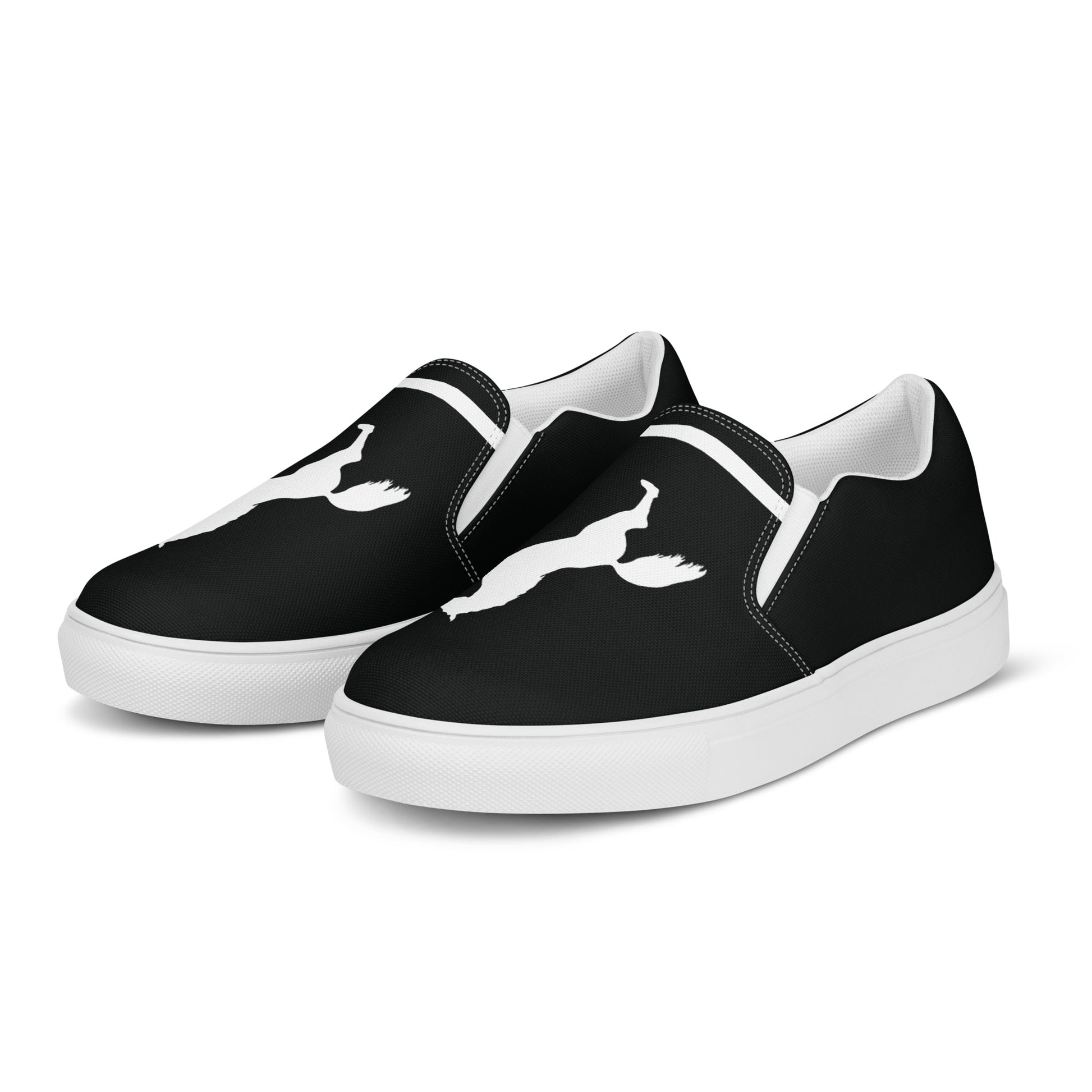 ELEVATE Women’s Slip-On Canvas Shoes (Black) - SOULSKY