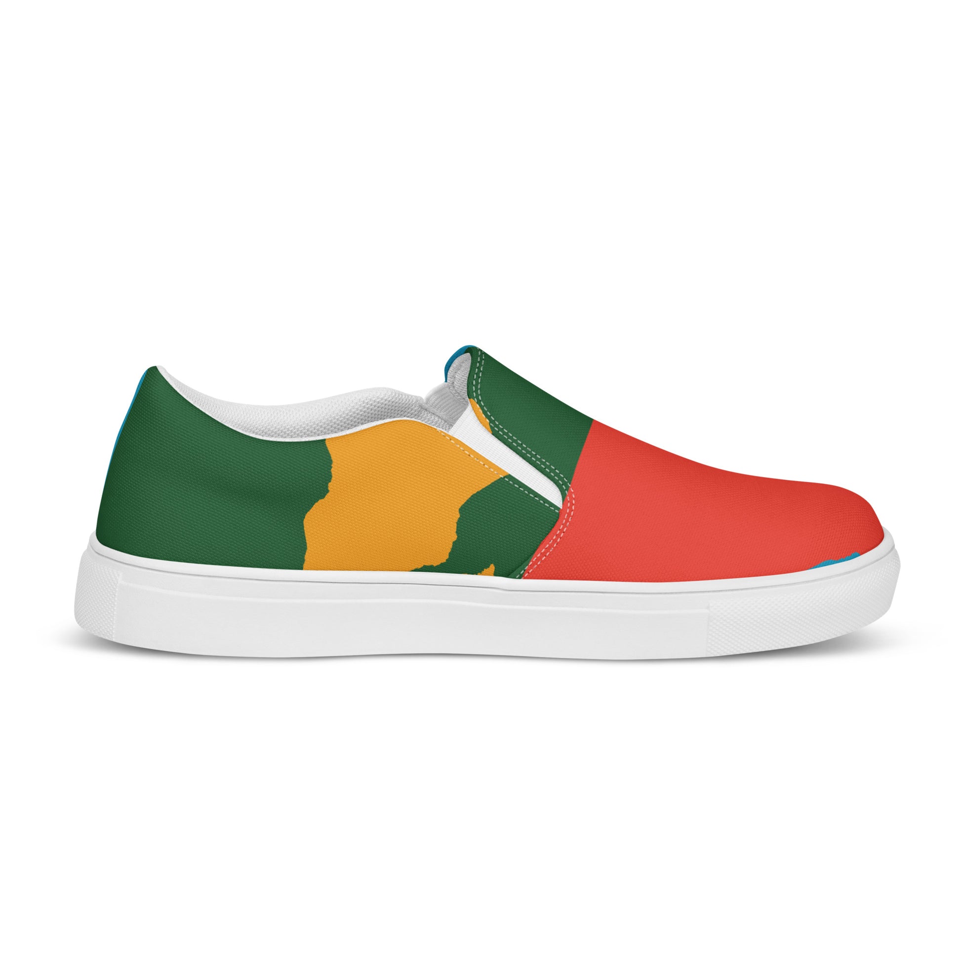 AFRICA WARHOL Women’s Slip-On Canvas Shoes (Bright) - SOULSKY