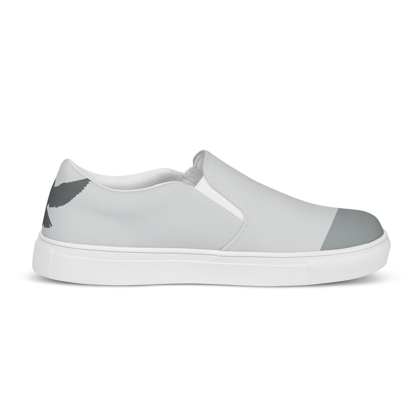 NEVER LOSE HOPE Women’s Slip-On Canvas Shoess (Gray)