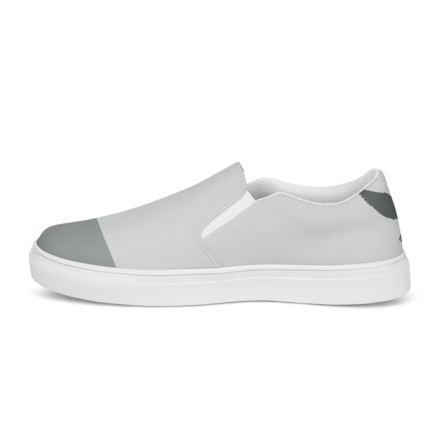 NEVER LOSE HOPE Women’s Slip-On Canvas Shoess (Gray)