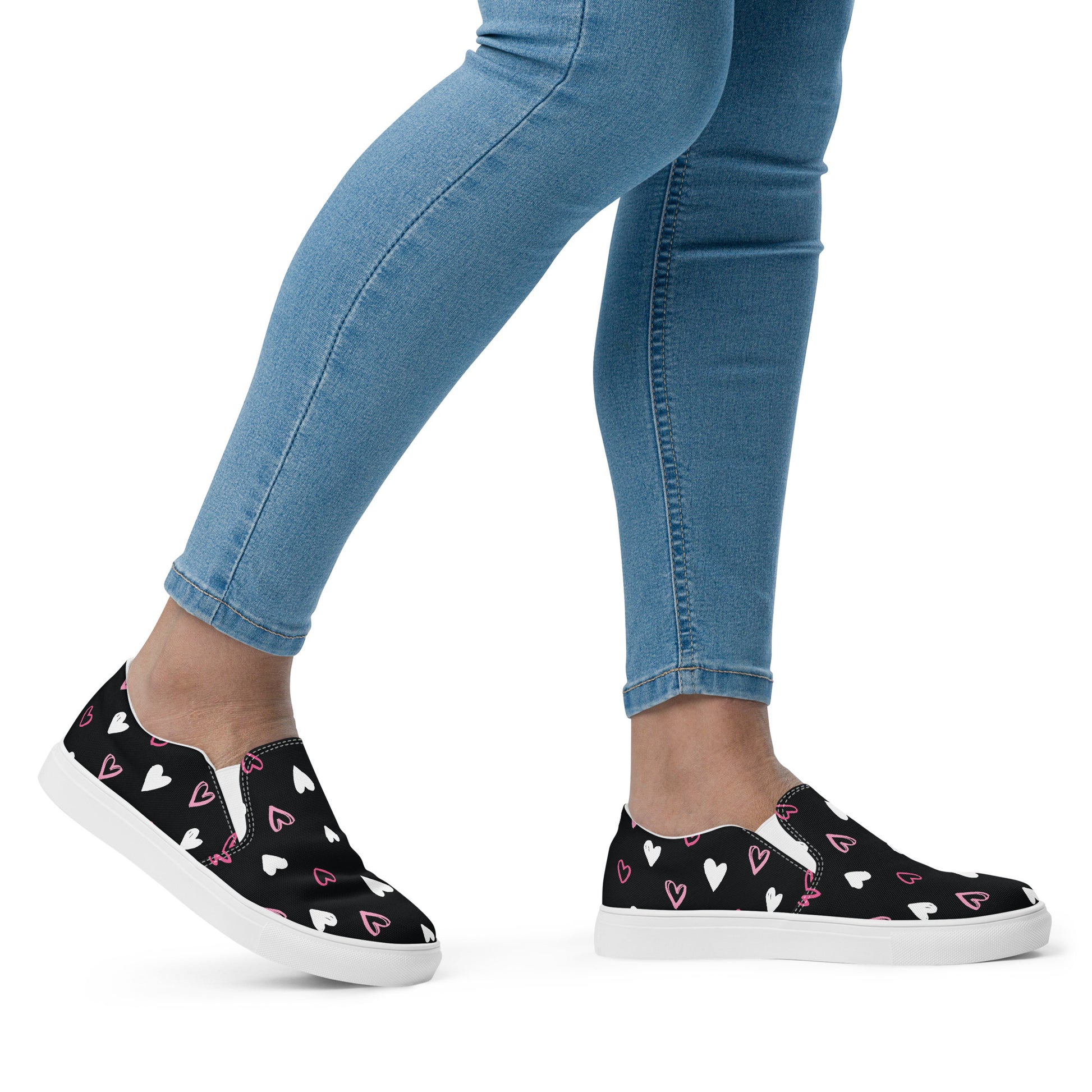BE MY VALENTINE Women’s Slip-On Canvas Shoes - SOULSKY