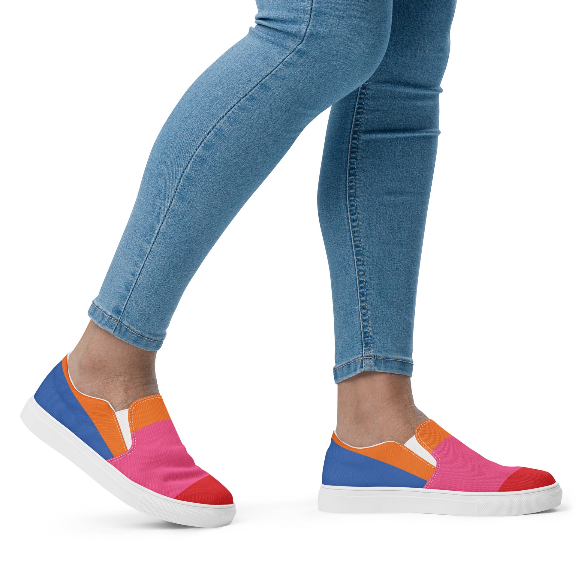 COLORFUL Women’s Slip-On Canvas Shoes (80's Flow) - SOULSKY