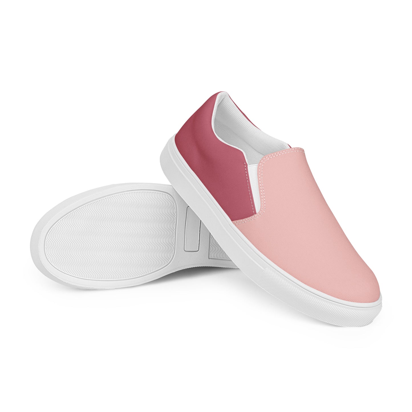 Women’s Slip-On Canvas Shoes (Pink, Mauve)