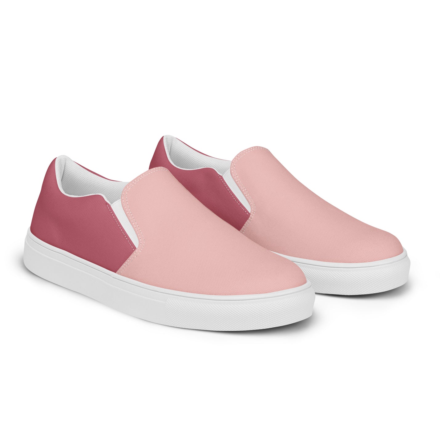 Women’s Slip-On Canvas Shoes (Pink, Mauve)