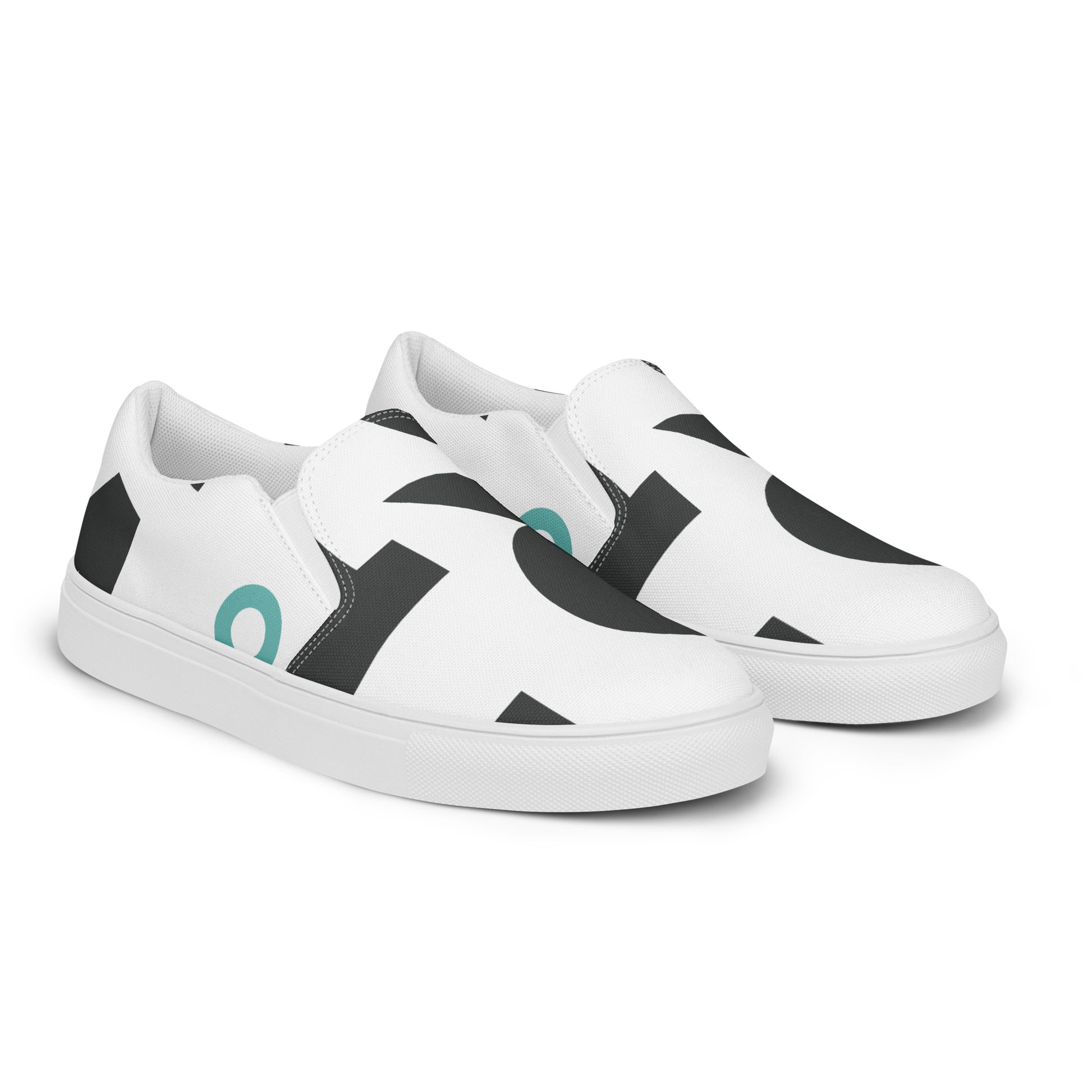AFRICA IS THE FUTURE Women’s Slip-On Canvas Shoes (White) - SOULSKY