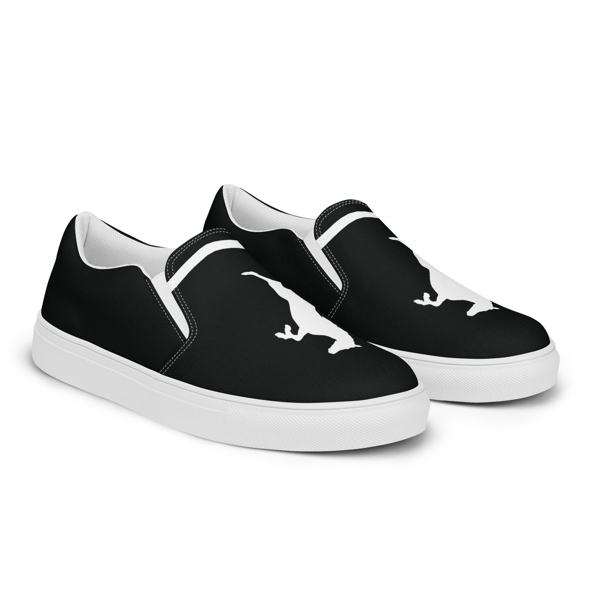 ELEVATE Women’s Slip-On Canvas Shoes (Black) - SOULSKY