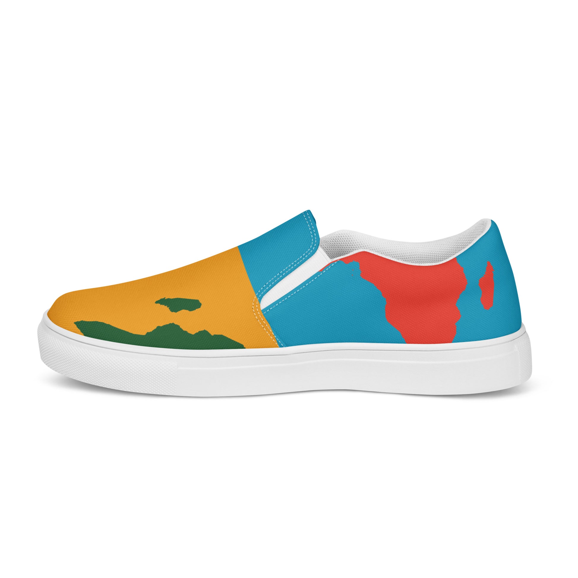 AFRICA WARHOL Women’s Slip-On Canvas Shoes (Bright) - SOULSKY