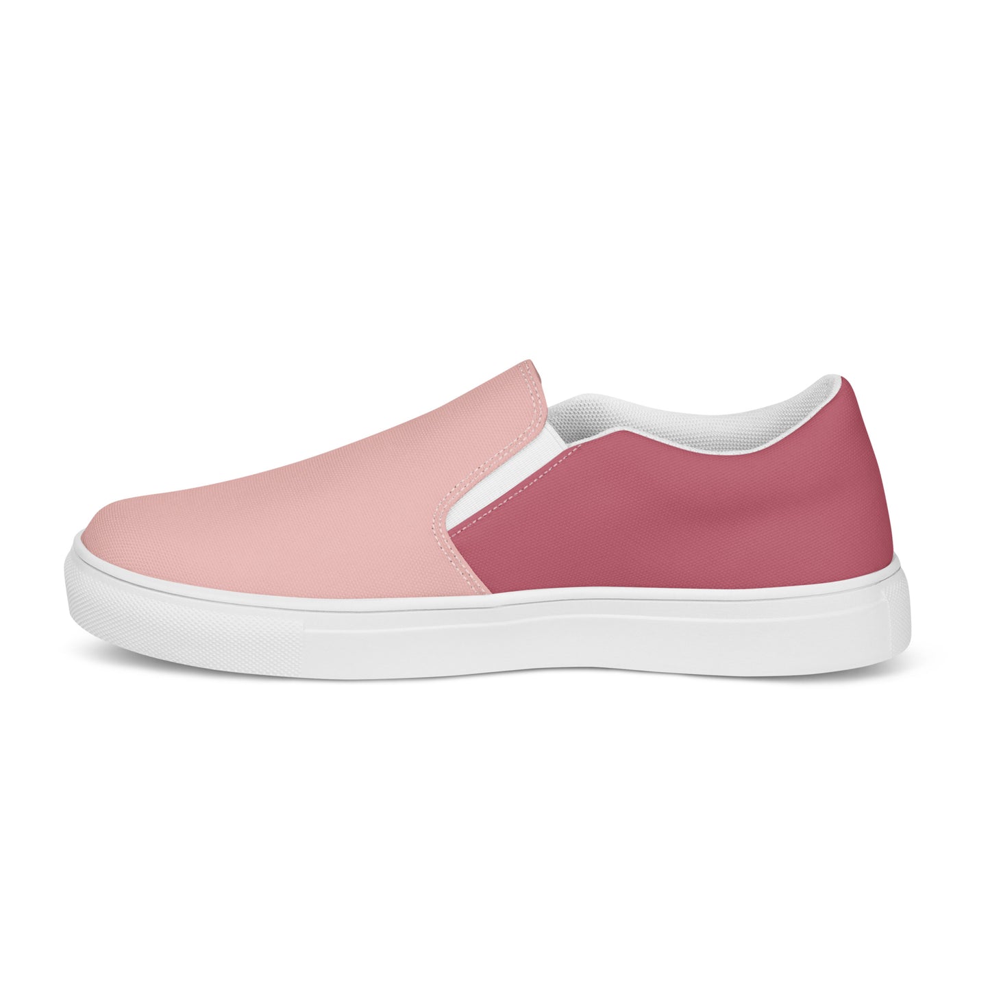 Women’s Slip-On Canvas Shoes (Pink, Mauve)