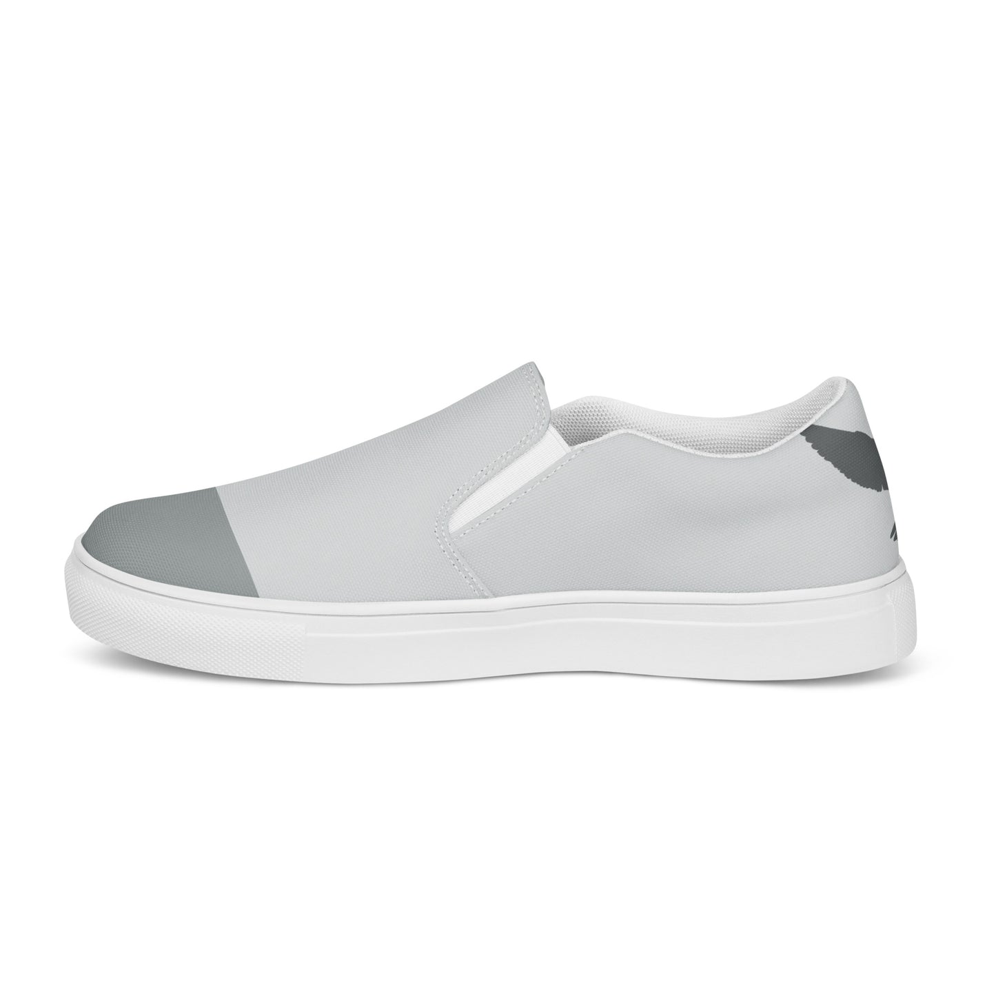 NEVER LOSE HOPE Women’s Slip-On Canvas Shoess (Gray)