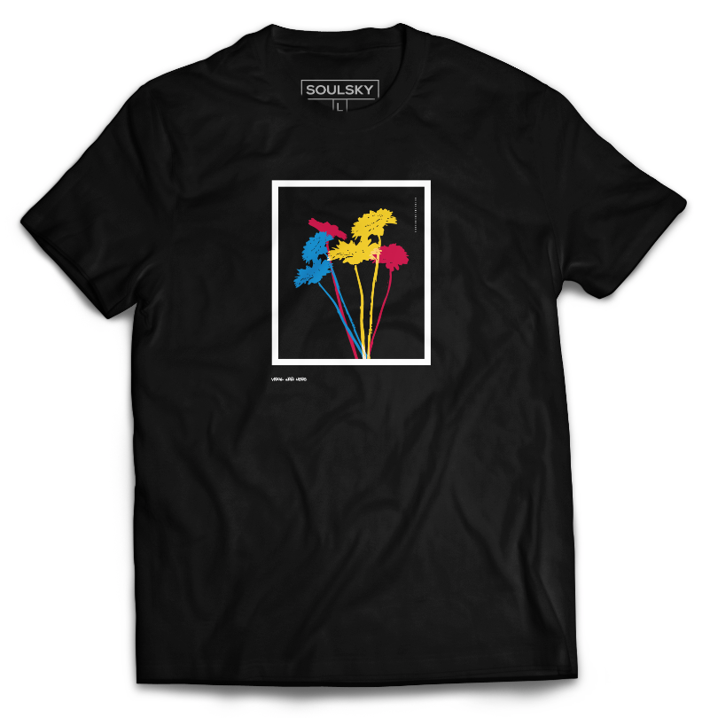 YOUR FLOWERS Tee (Black) - SOULSKY