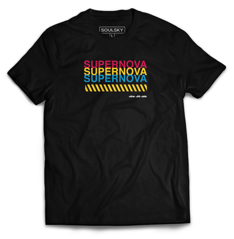 SUPERNOVA Tee (Black) - SOULSKY