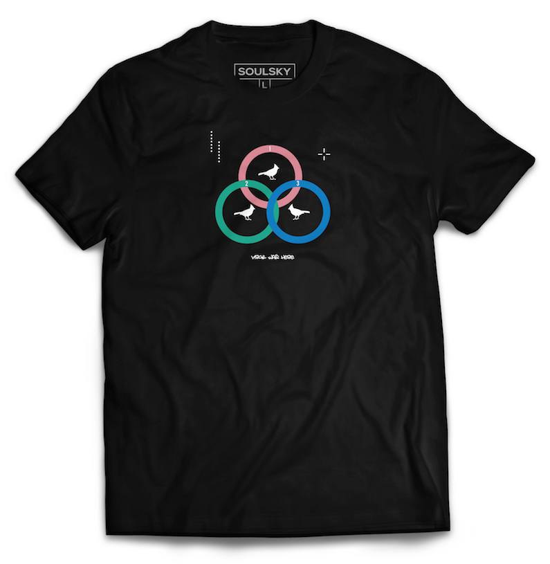 TRIFECTA Tee (Black) - SOULSKY