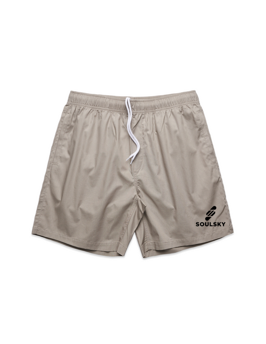 SOULSKY Men's Beach Shorts (Sand)