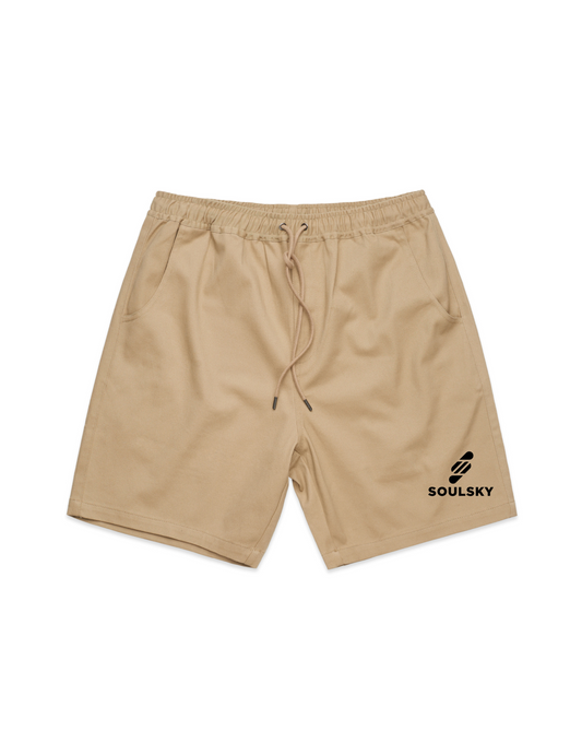 SOULSKY Men's Casual Shorts (Khaki)