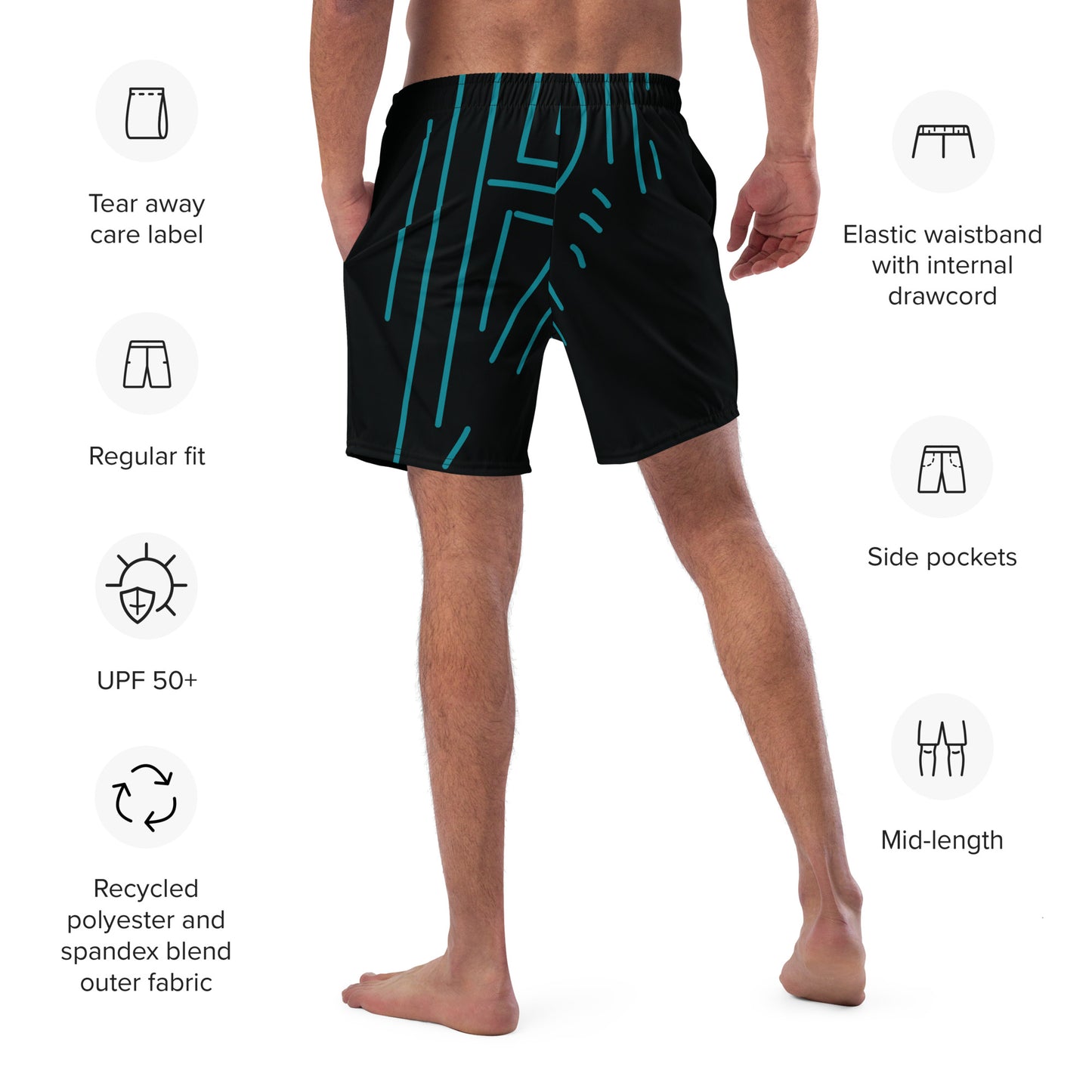 HOLY COW Men's Swim Trunks