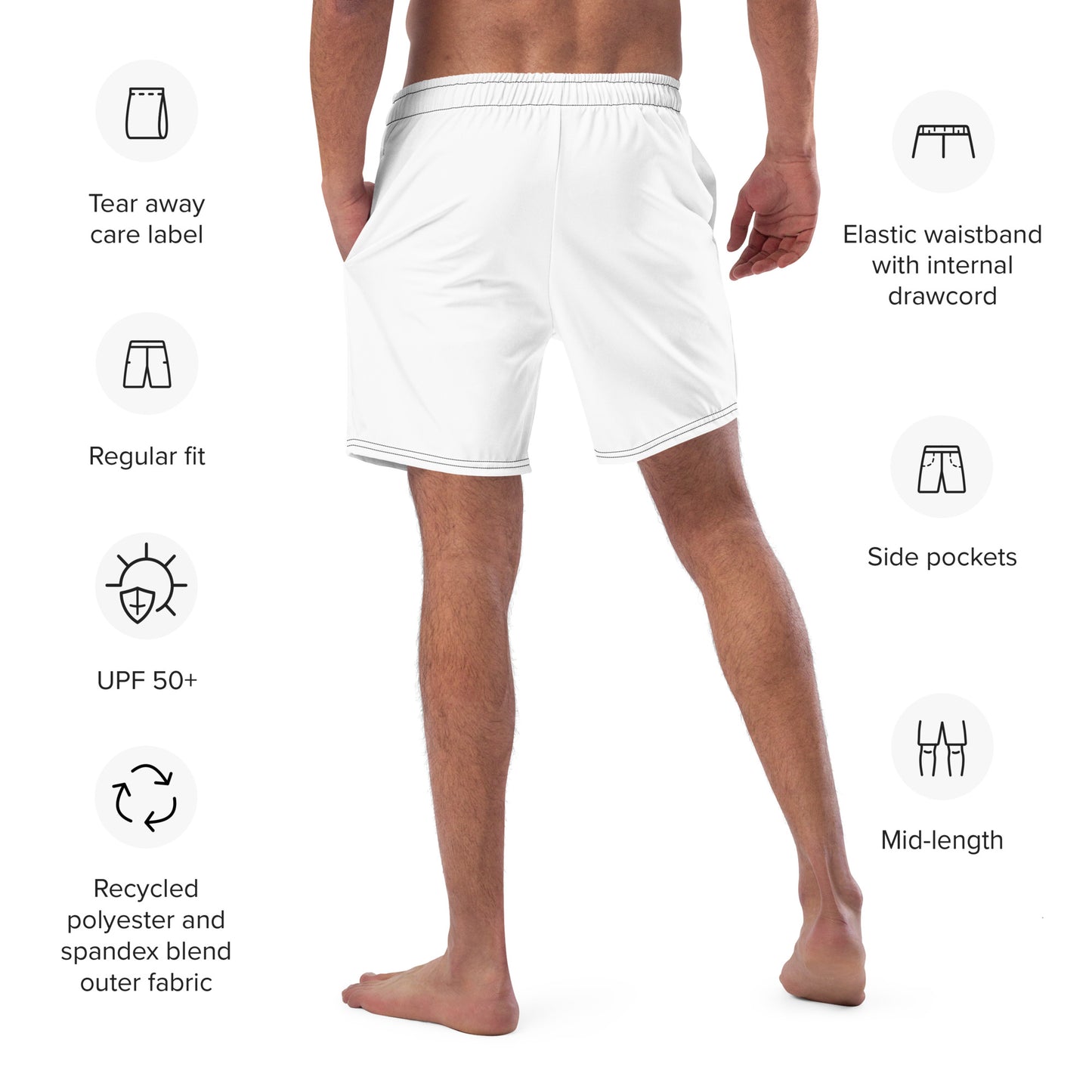 STAND OUT Men's Swim Trunks