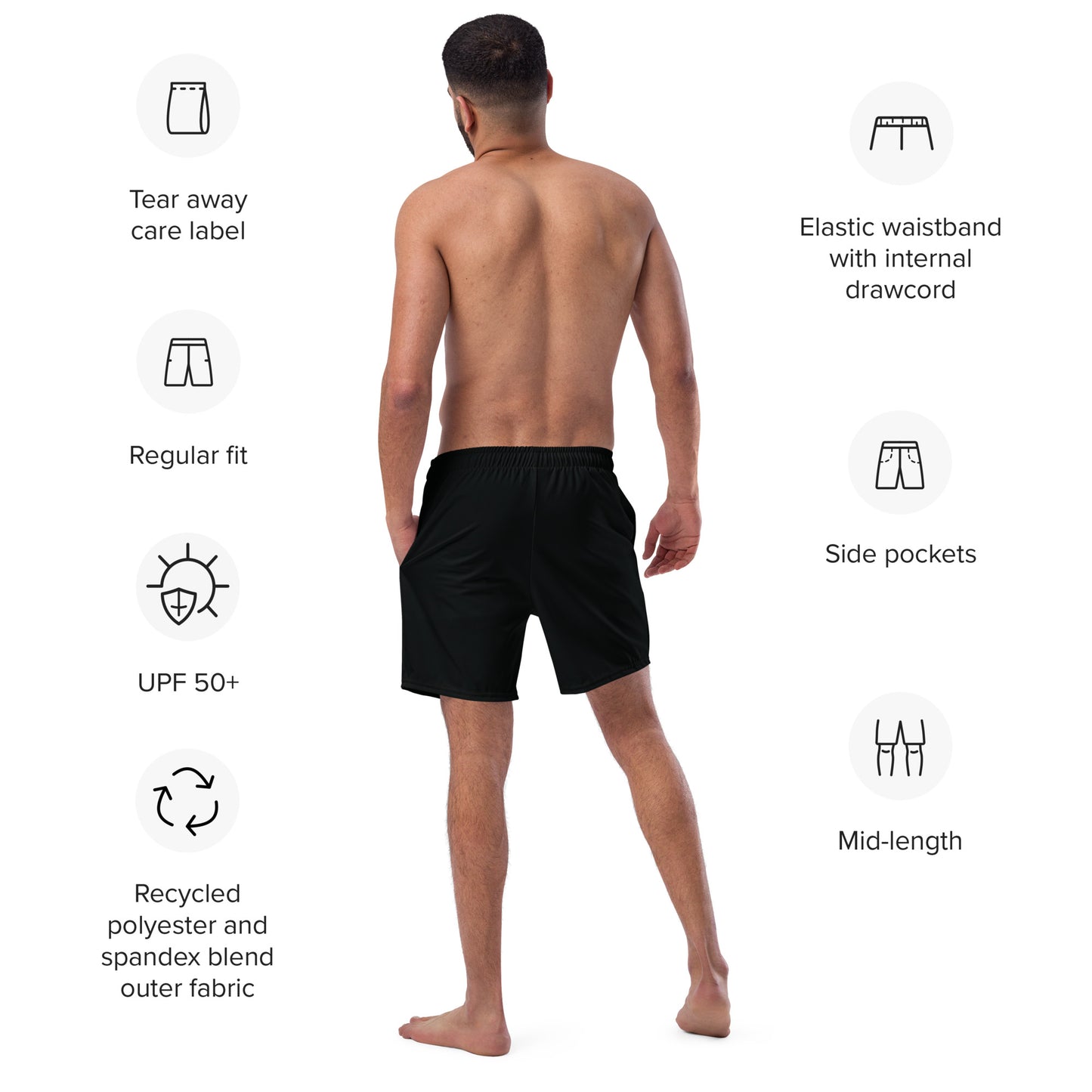 AFRICA IS ELECTRIC Men's Swim Trunks - SOULSKY 