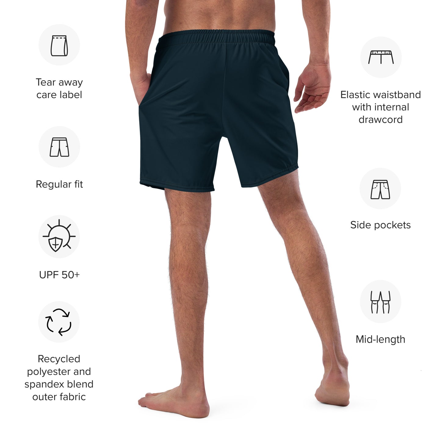 ARTIST Men's Swim Trunks (Midnight)